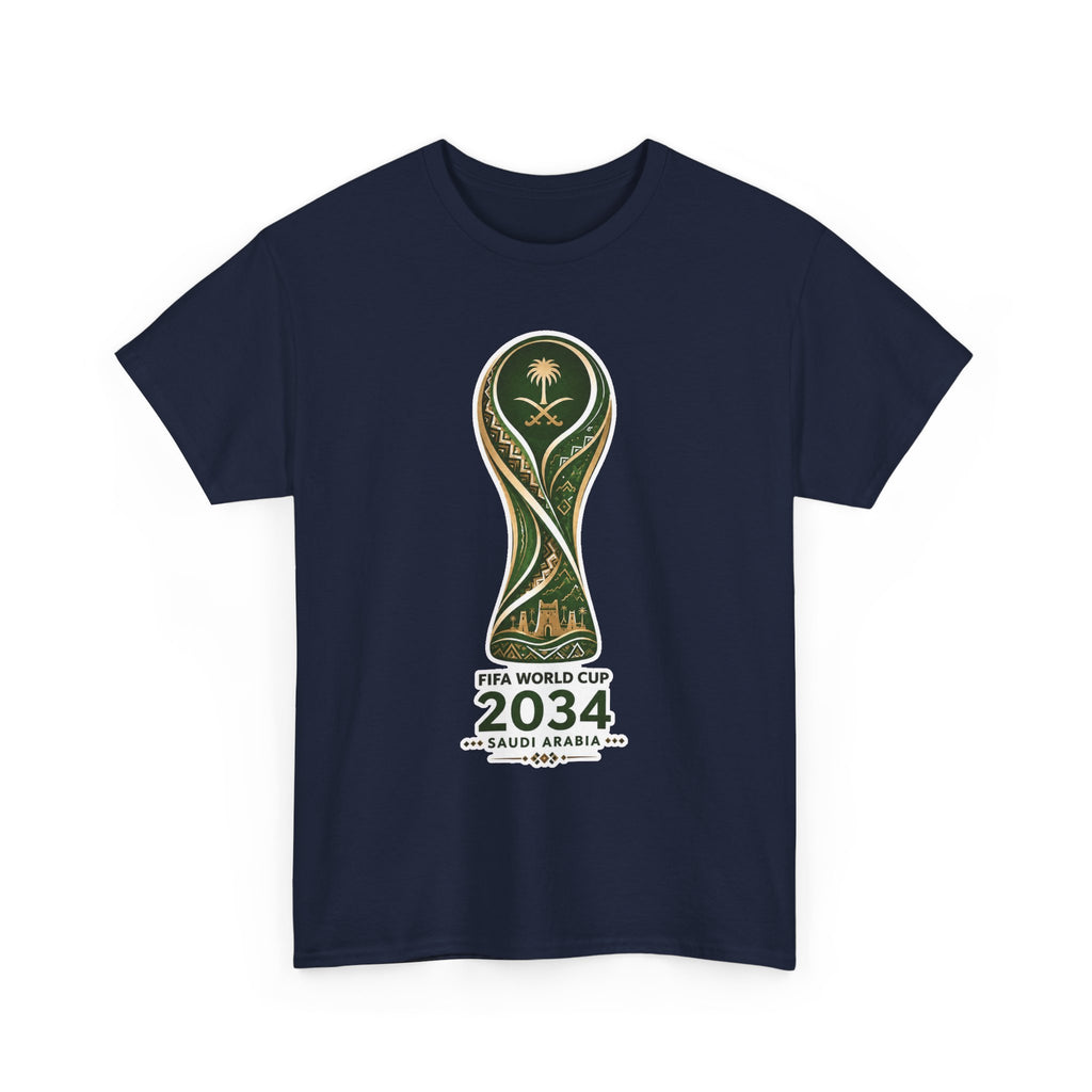 2034 FIFA World Cup Qatar 2034 Trophy Cotton T‑Shirt