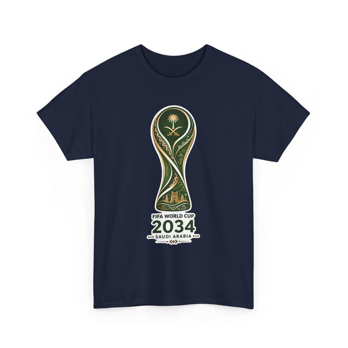 2034 FIFA World Cup Qatar 2034 Trophy Cotton T‑Shirt