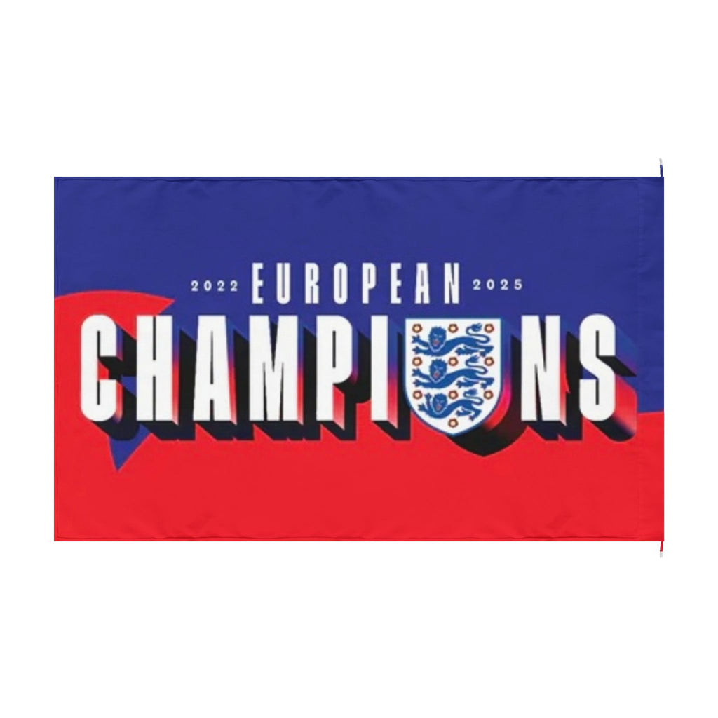 European Champions Double-Sided Flag — 2024 England Football Celebration