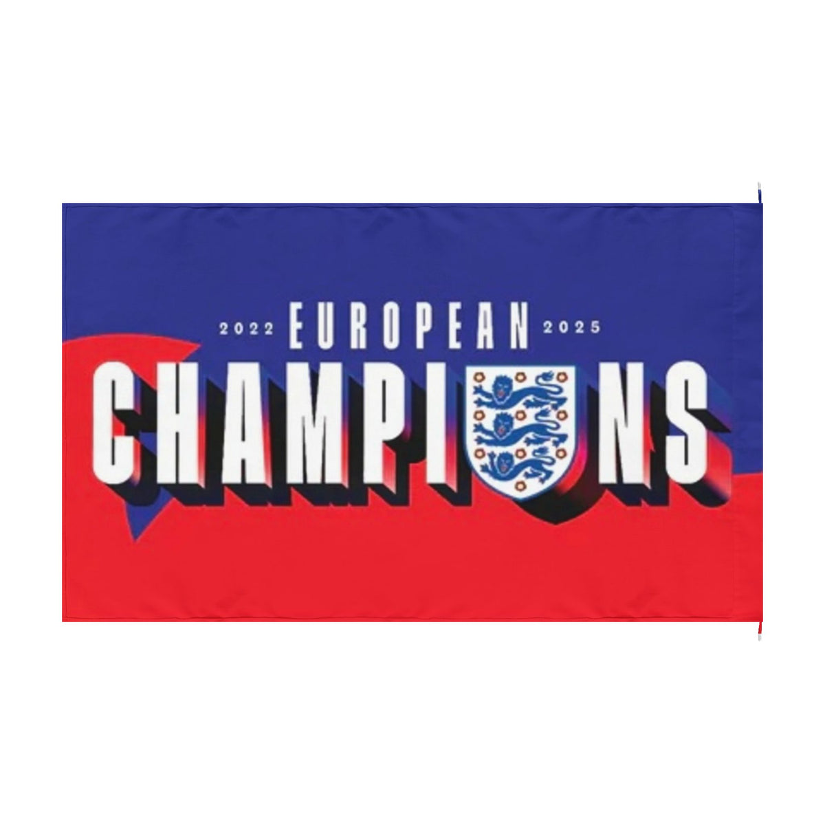 European Champions Double-Sided Flag — 2024 England Football Celebration