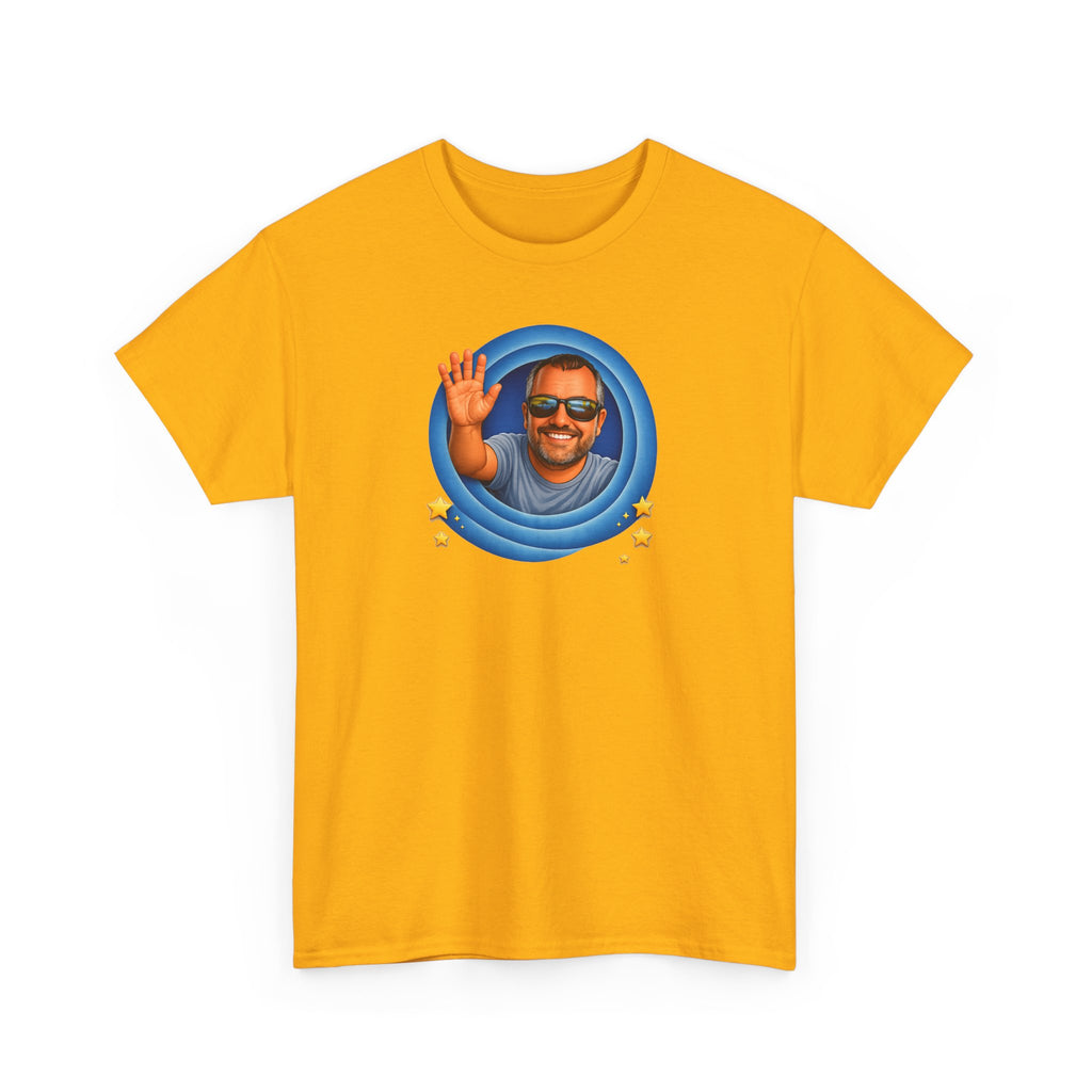 T-Shirt — "That's All, Folks!" Waving Portrait Graphic Tee