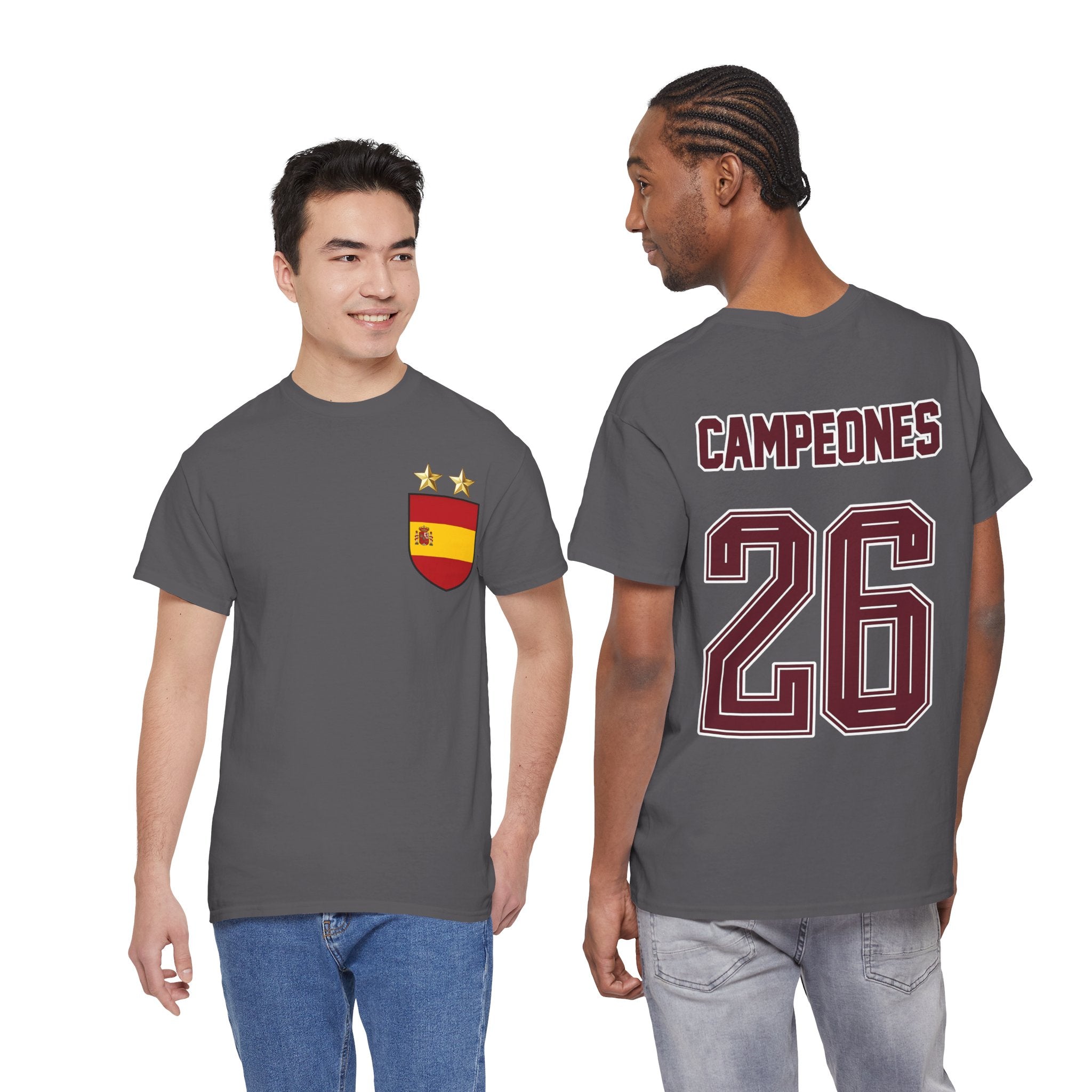 Spain World Champions 'Campeones 26' Cotton T‑Shirt