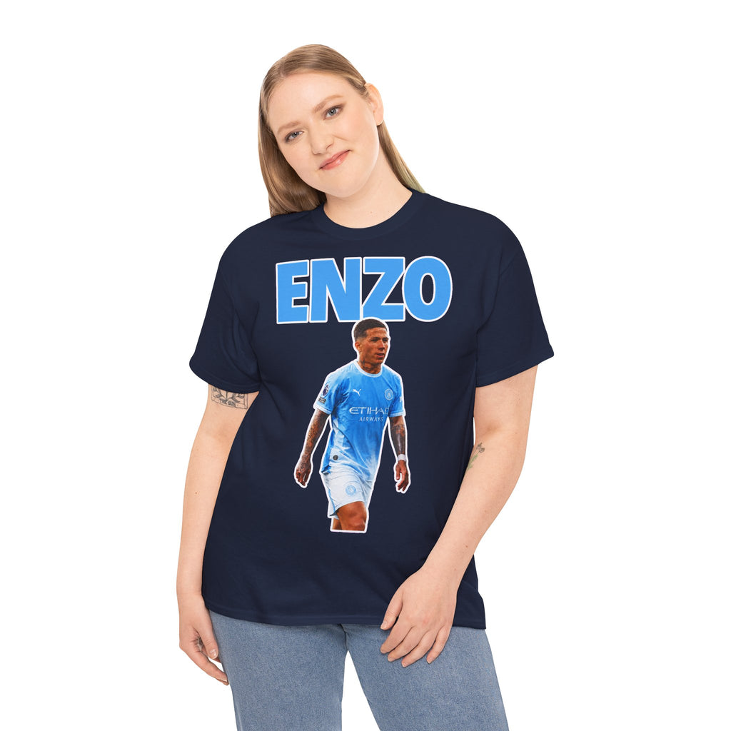 Enzo Fernandez Manchester City Inspired Cotton T-Shirt
