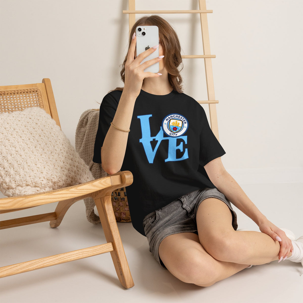 Manchester City LOVE Cotton T-Shirt