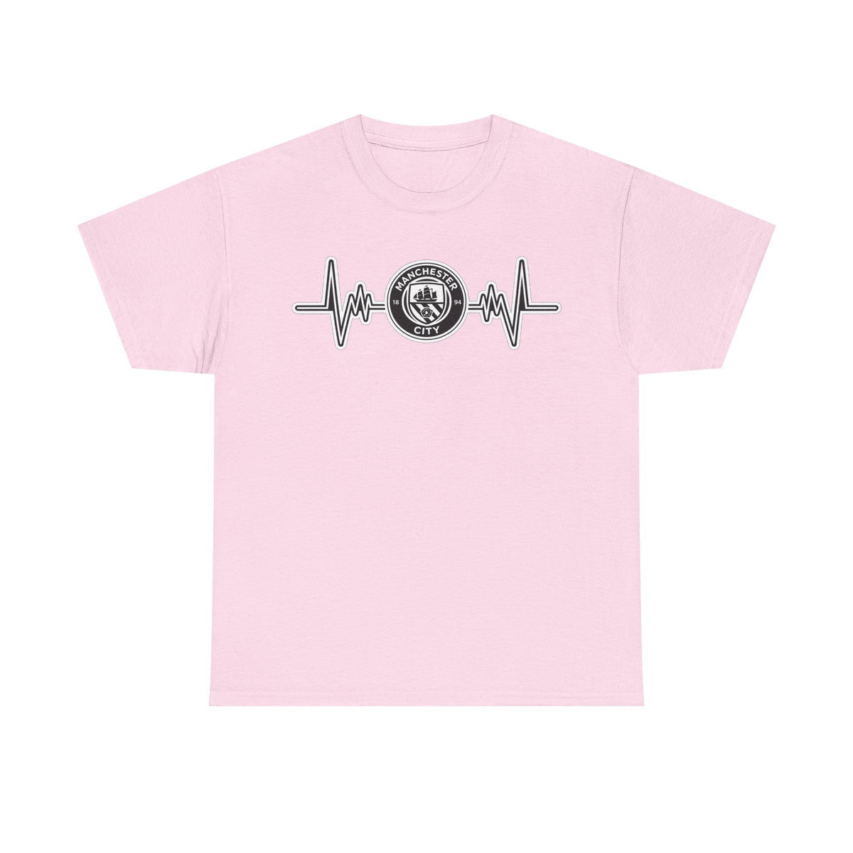 Manchester City Heartbeat Logo T-Shirt — Emergency Medical Services Pulse Tee