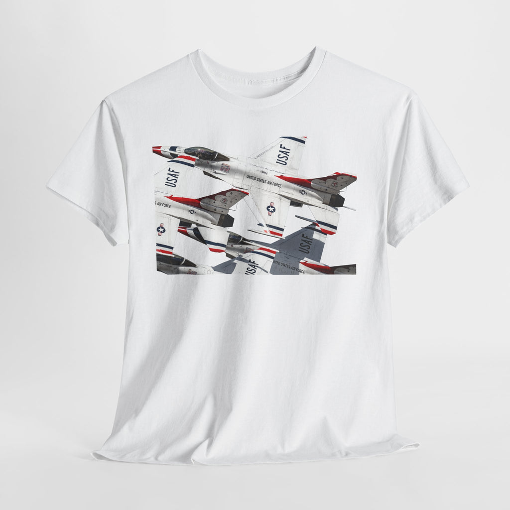 Thunderbirds Jet Formation T‑Shirt — Military Aviation Fighter Jets Tee
