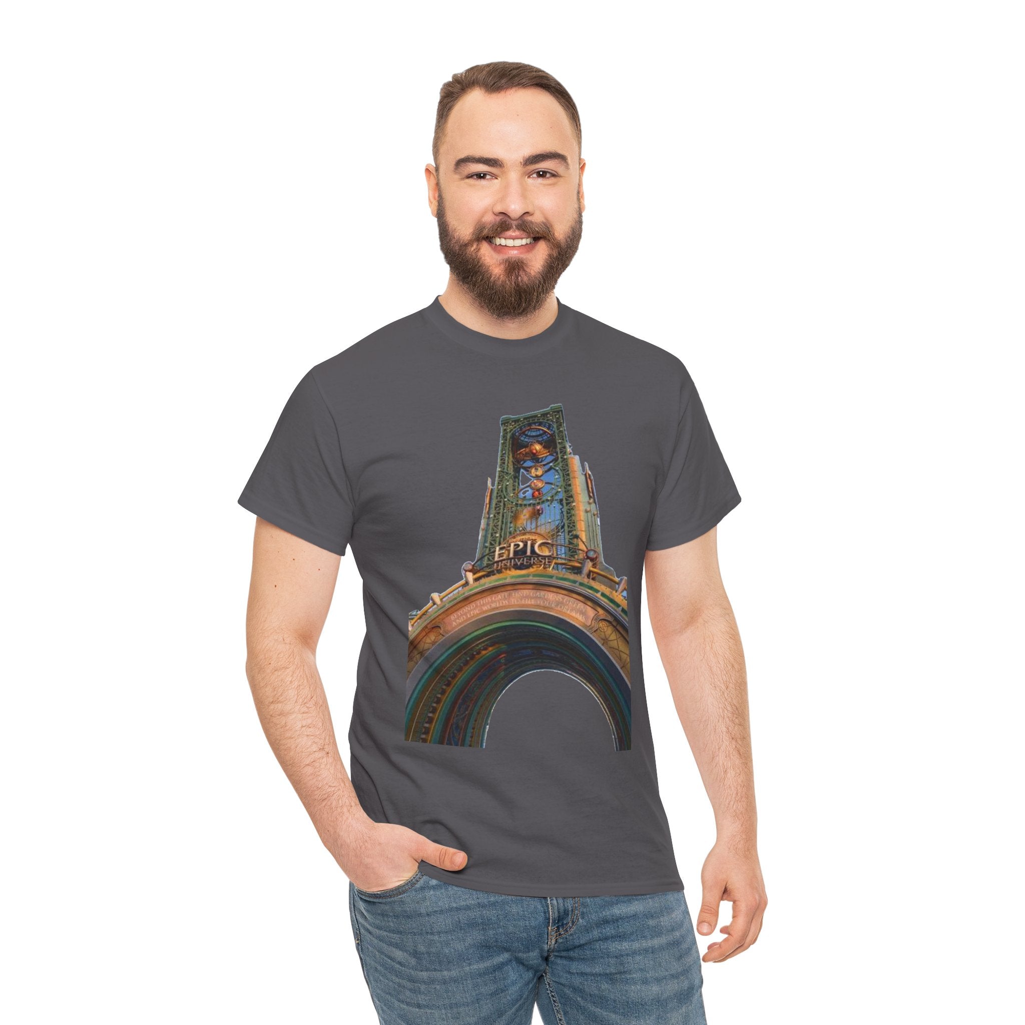 Epci Universe Vintage Theater Arch Graphic Tee — 'Epic' Retro Marquee T-Shirt