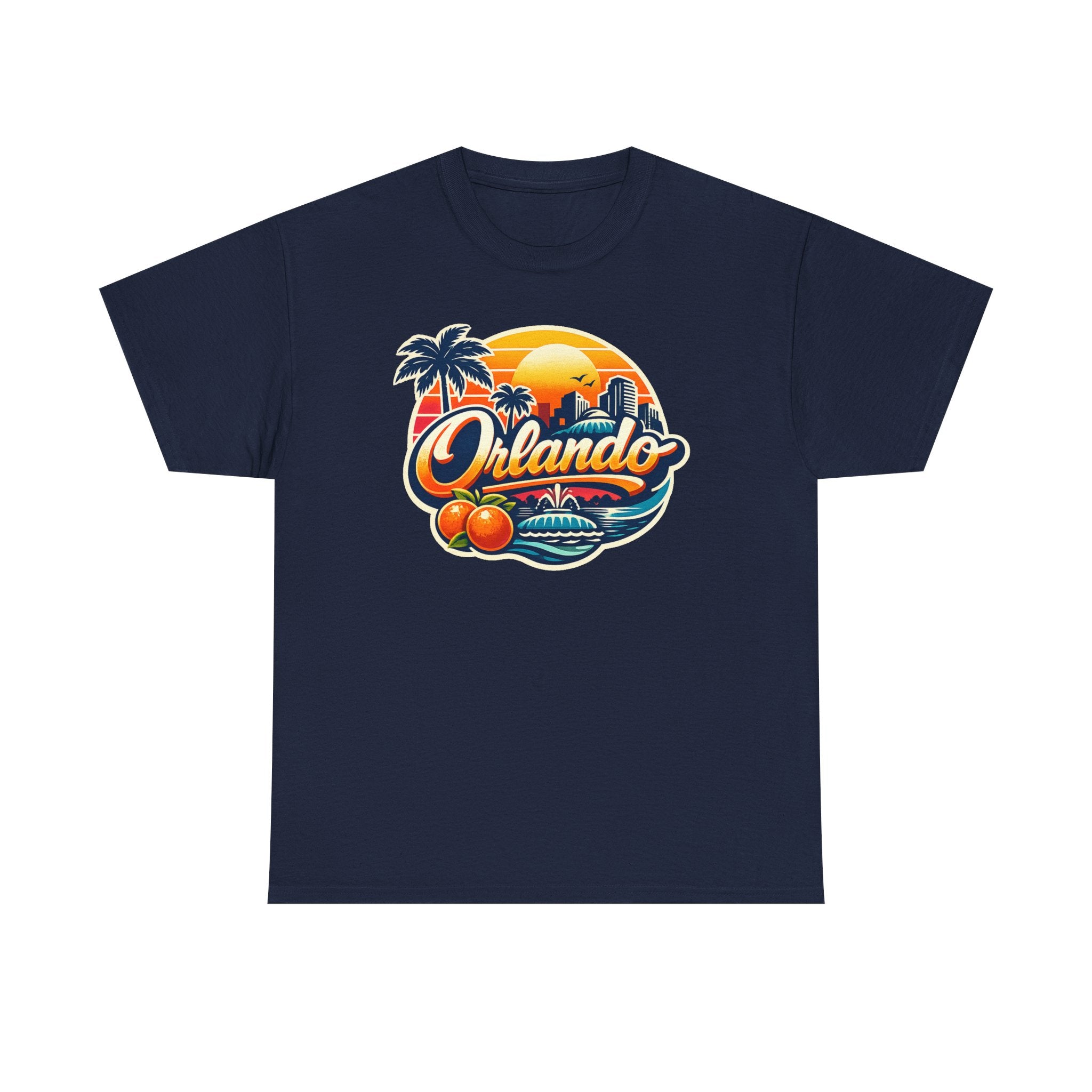 Orlando Retro Sunset T-Shirt — Vintage Florida Vacation Tee