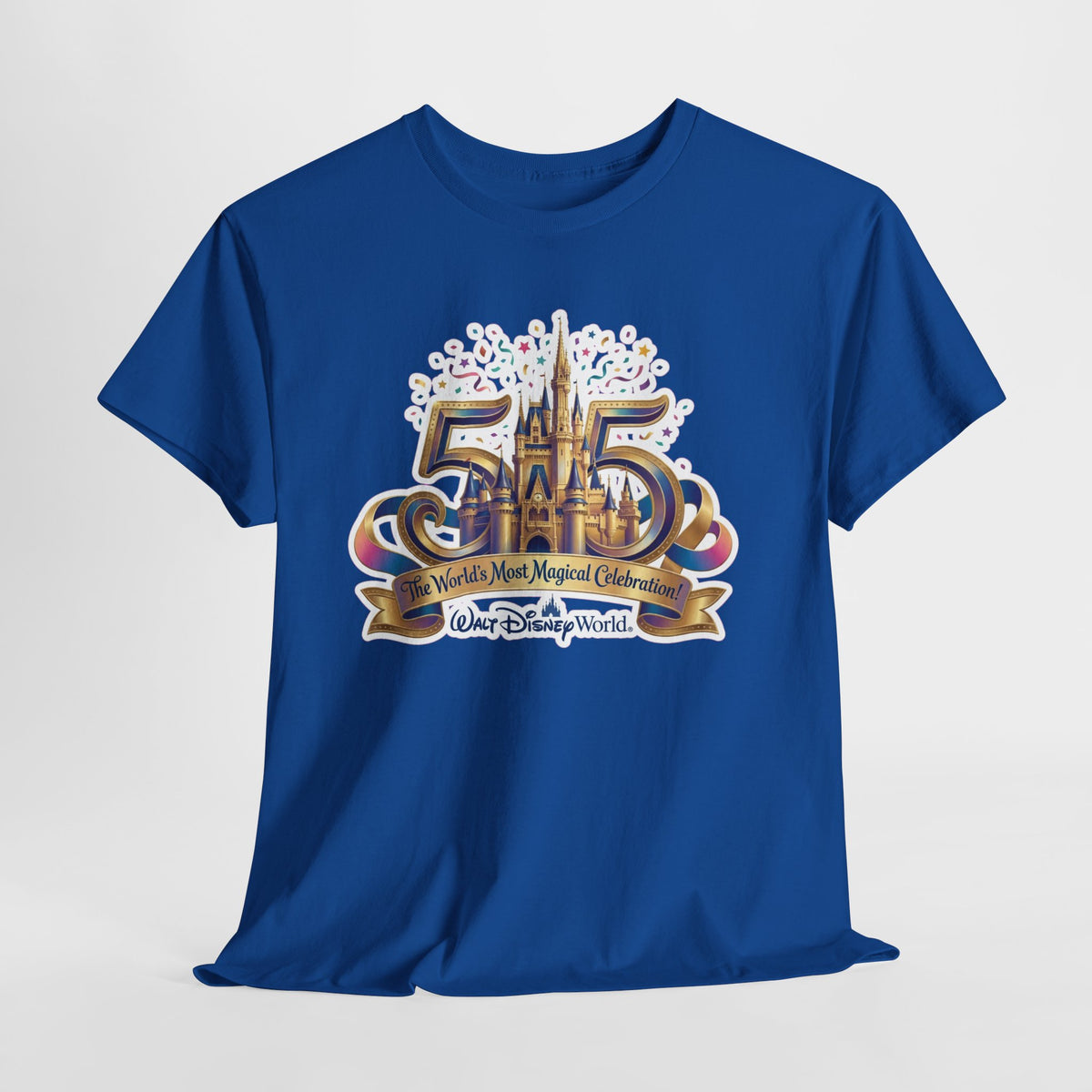 Disney World 50th Anniversary Castle Tee — 'The World's Most Magical Celebration' Souvenir T-Shirt