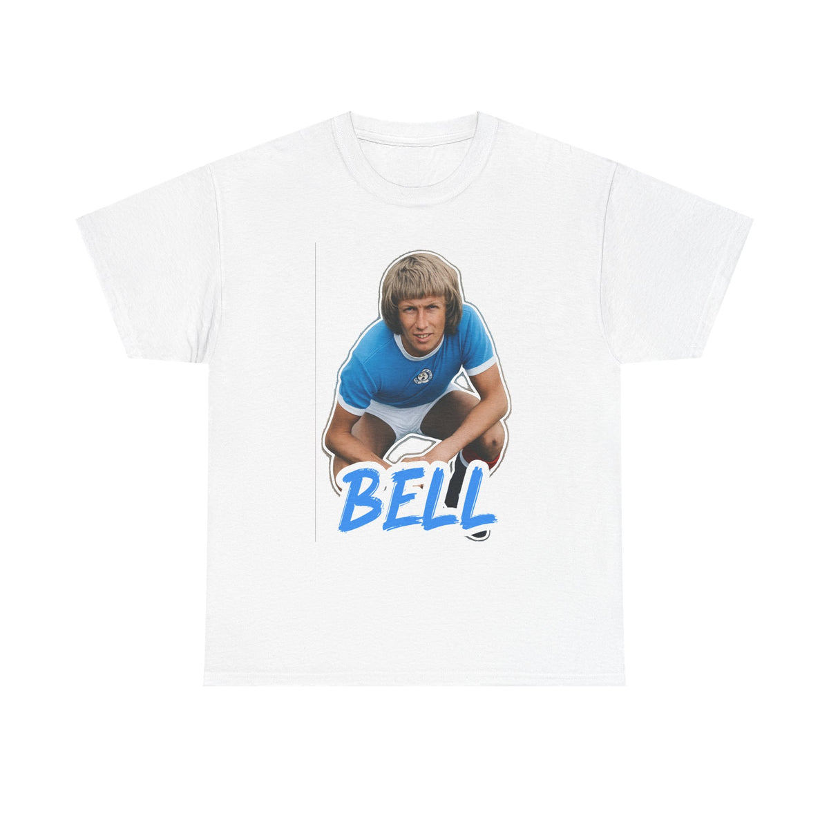 Colin Bell Manchester City Legend Retro Soccer Tee — Vintage Player Graphic T-Shirt