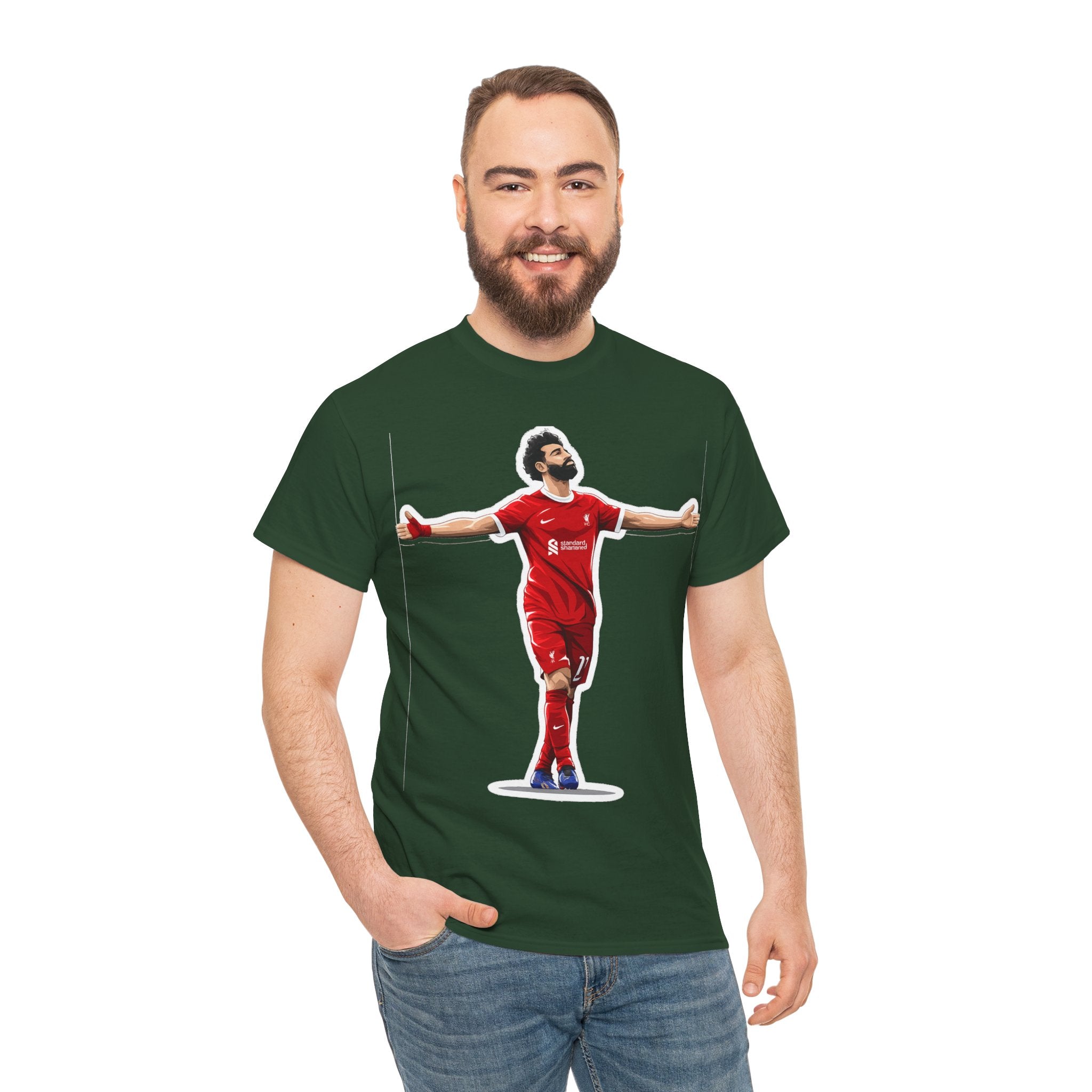Mo Salah Celebration Tee — Liverpool Graphic T-Shirt