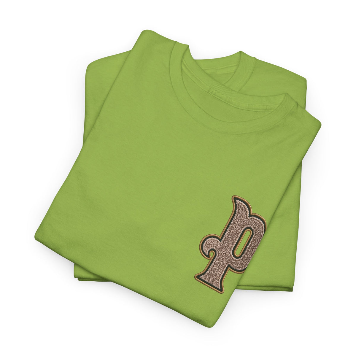 Retro 'p' Pep Inspired Manchester City Cotton Tee — Vintage Brown Monogram T-Shirt