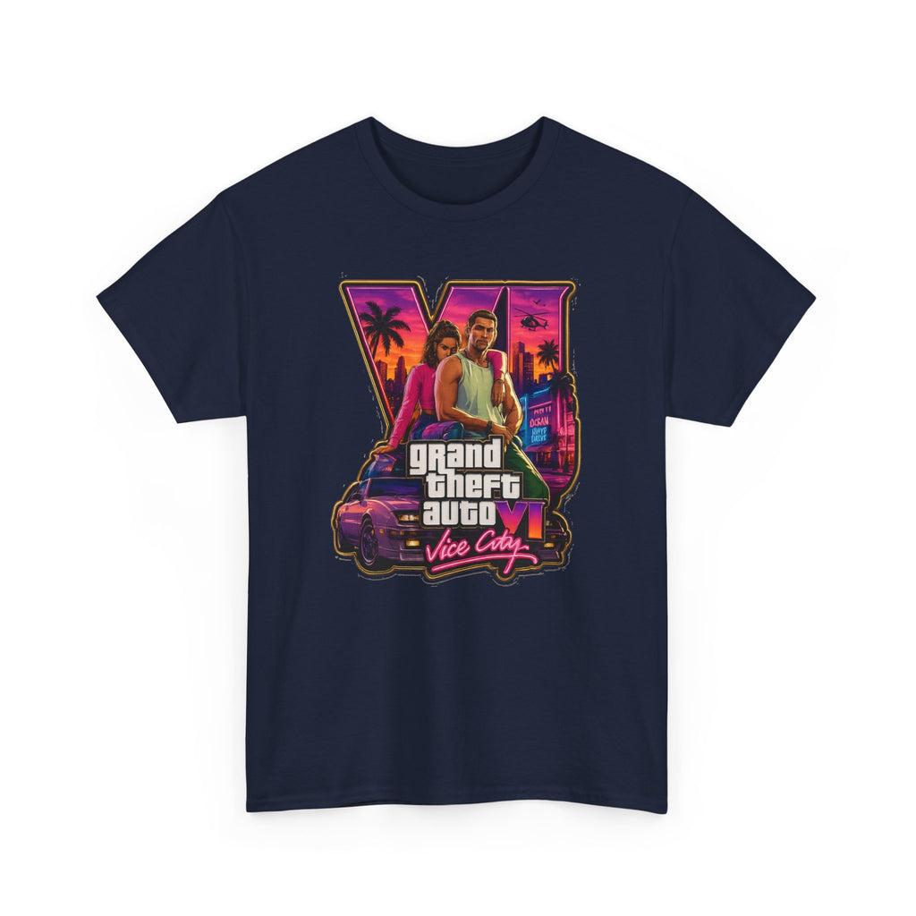 Grand Theft Auto Vice City Retro Logo Tee / Cotton T-Shirt