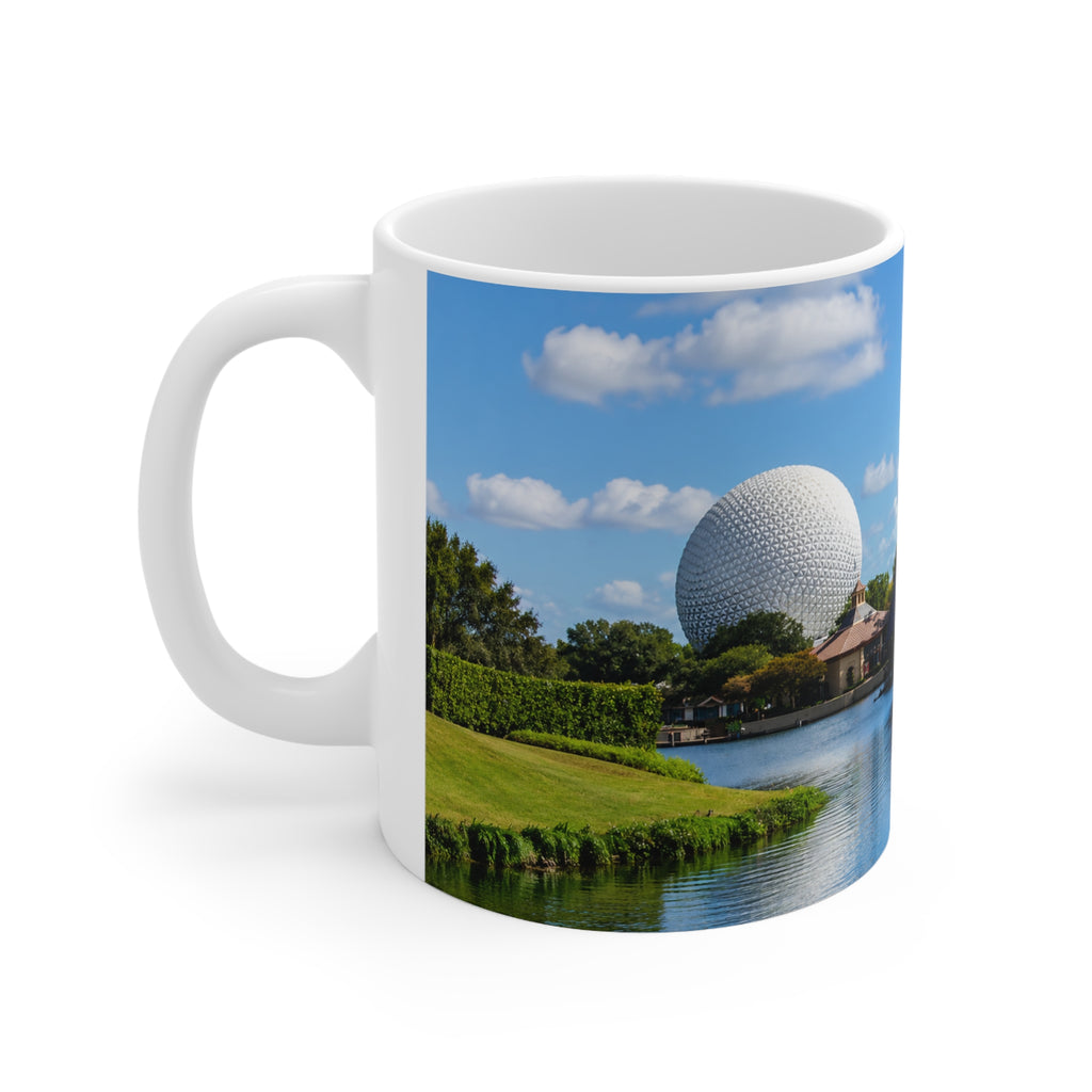 Epcot Spaceship Earth Scenic Ceramic Coffee Mug — 11oz & 15oz