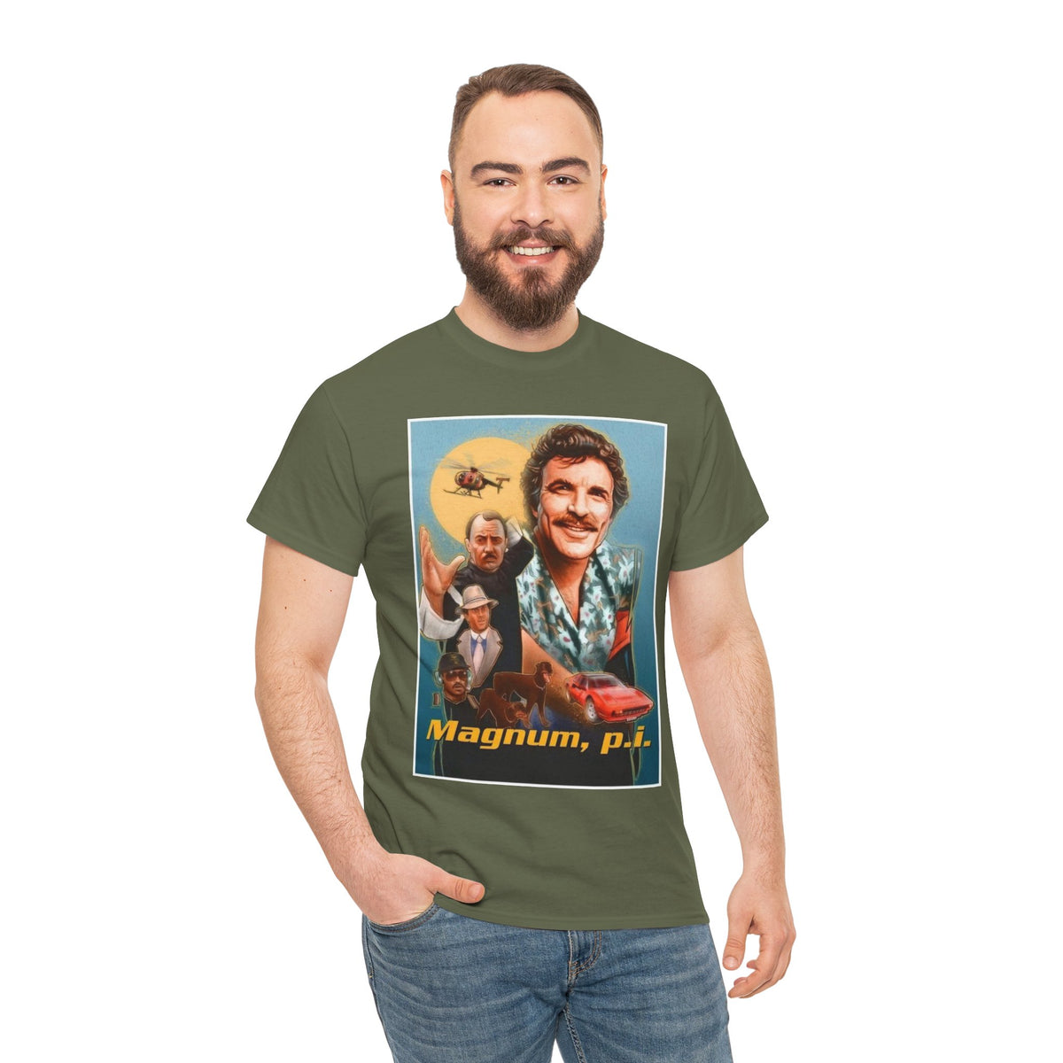 Magnum, P.I. Retro TV Show Inspired Cotton T-Shirt