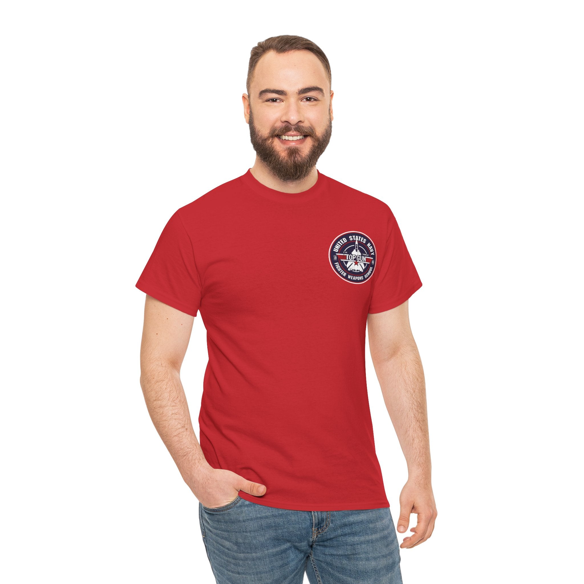 US Navy Top Gun School T-Shirt — 'High Speed' Vintage Cotton T-Shirt