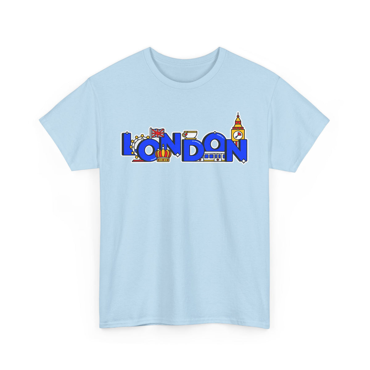 London Cityscape Tee — Illustrated London Landmarks Shirt