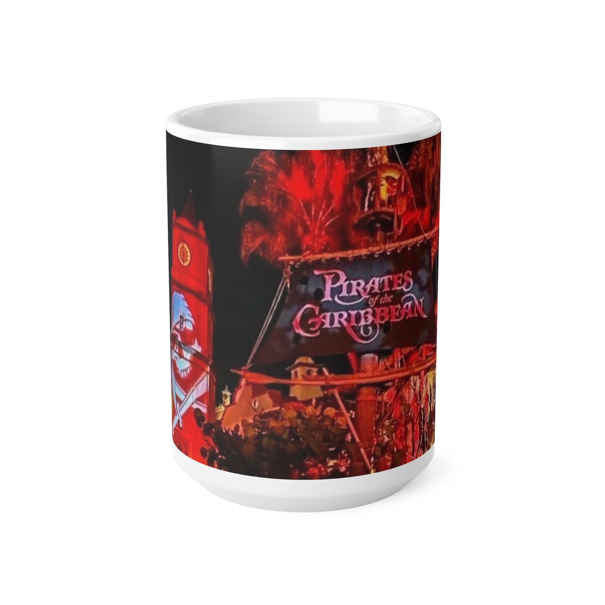 Pirates of the Caribbean Night Scene Ceramic Coffee Mug — 11oz & 15oz