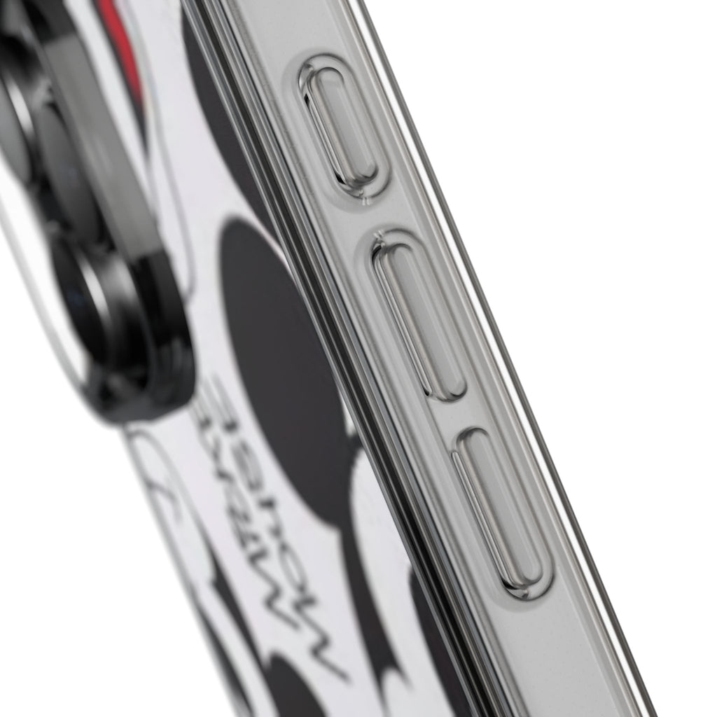 Mickey Mouse Clear Phone Case – Retro Cartoon Pattern Clear Case