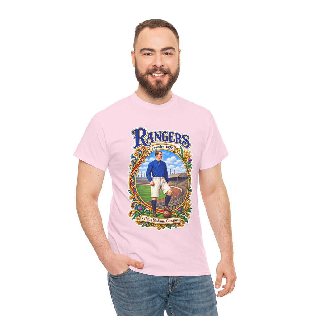 Rangers Retro Player Field Graphic Cotton T-Shirt