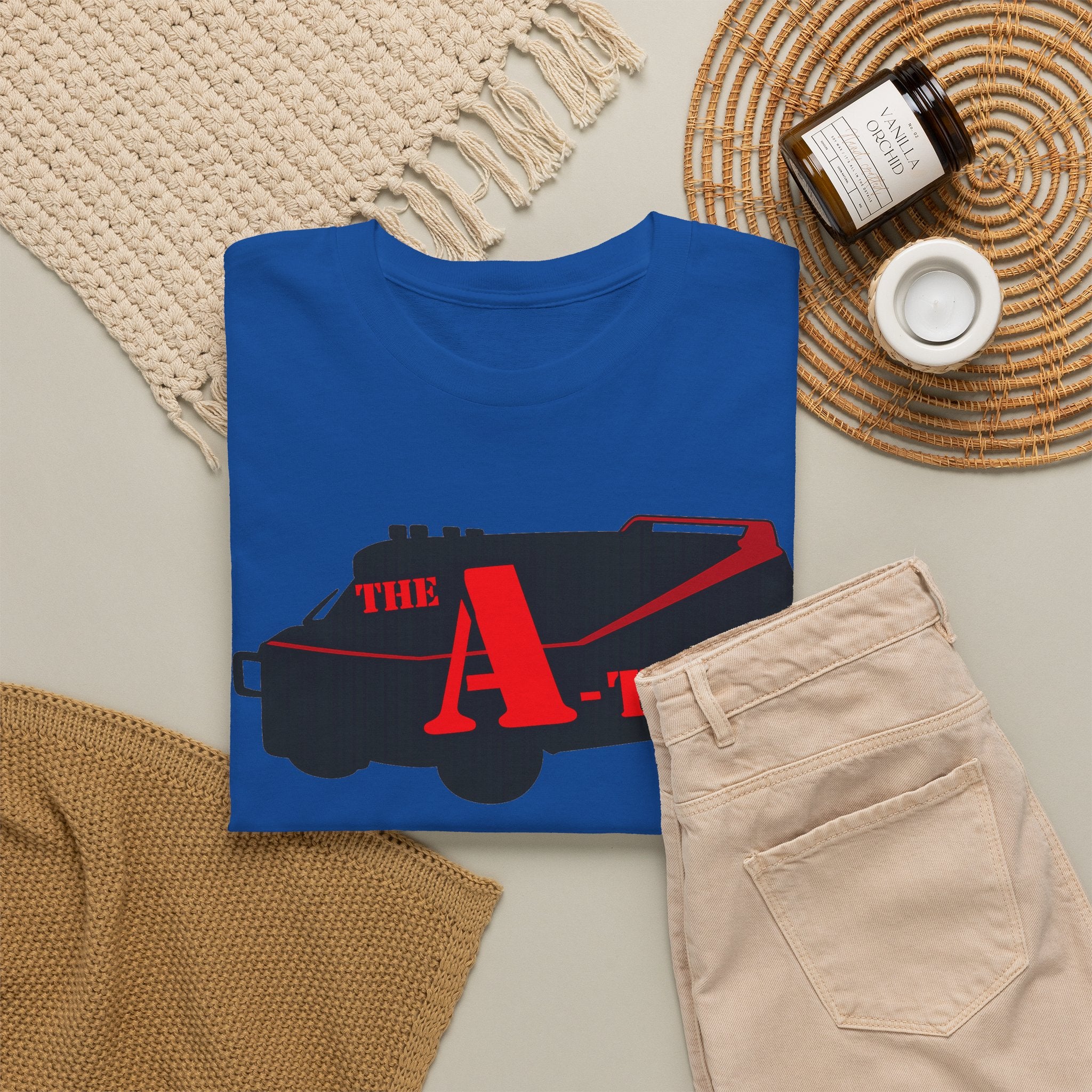 A-Team Van Graphic Tee — Retro Action TV Logo T-Shirt