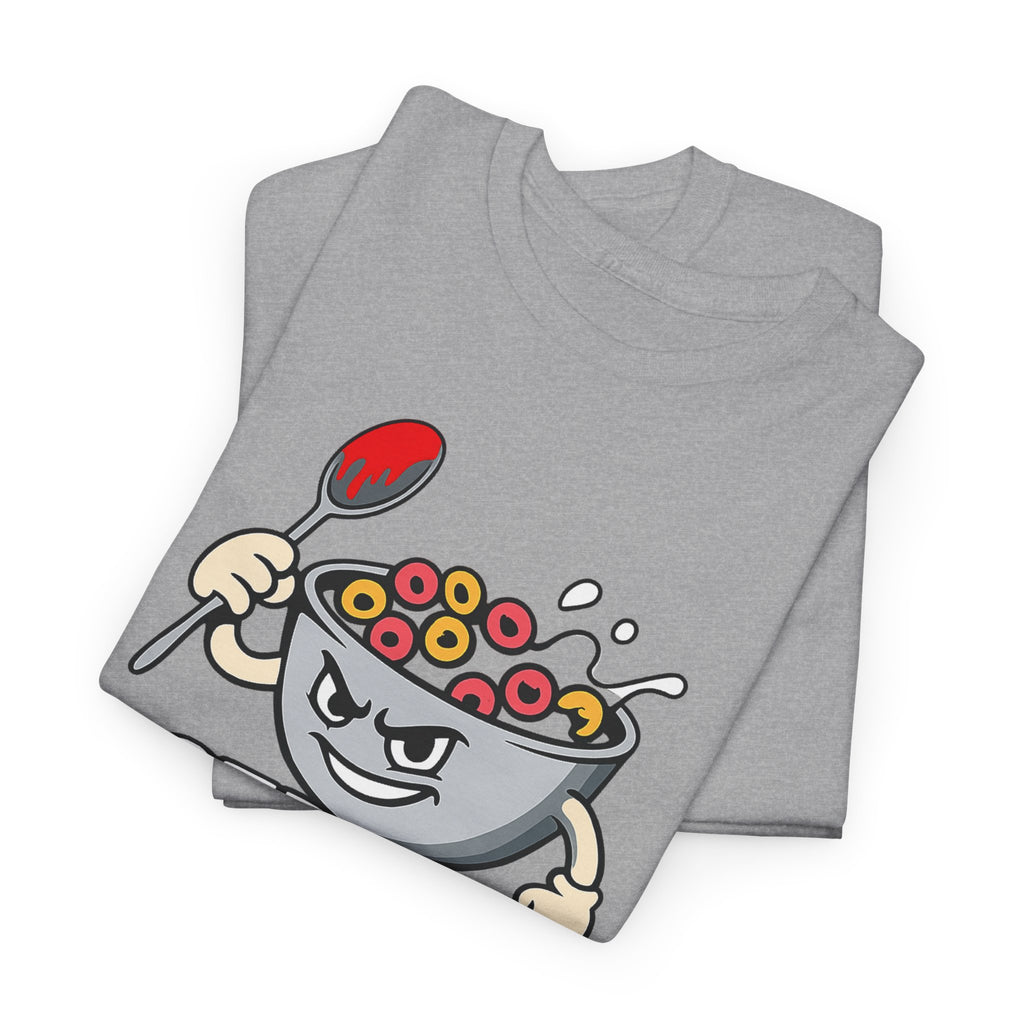 Cereal Killer Graphic Tee — Funny Breakfast Cartoon T‑Shirt