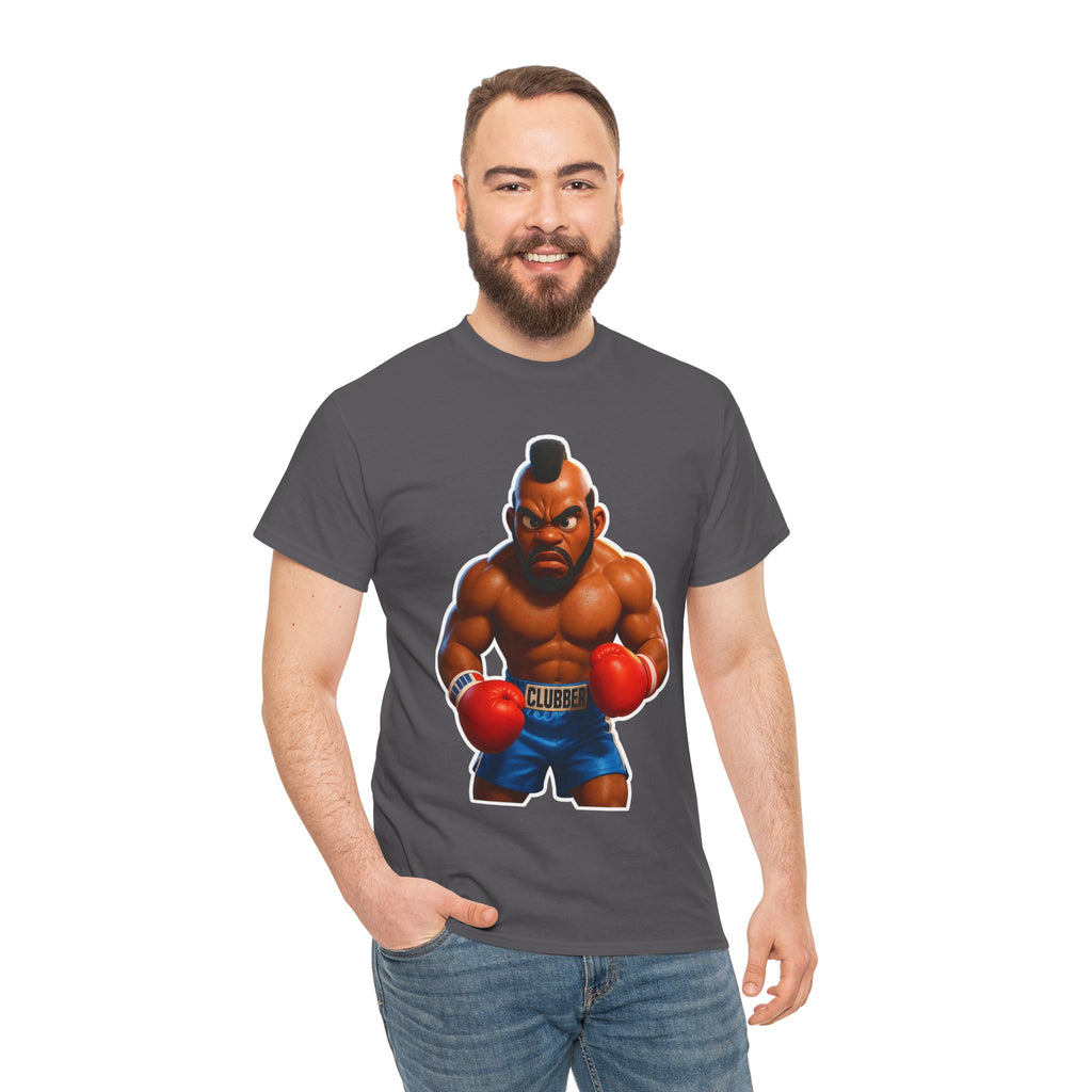 MR T Clubber Lang Boxer Character Tee — Tough Guy Cartoon Boxing T-Shirt