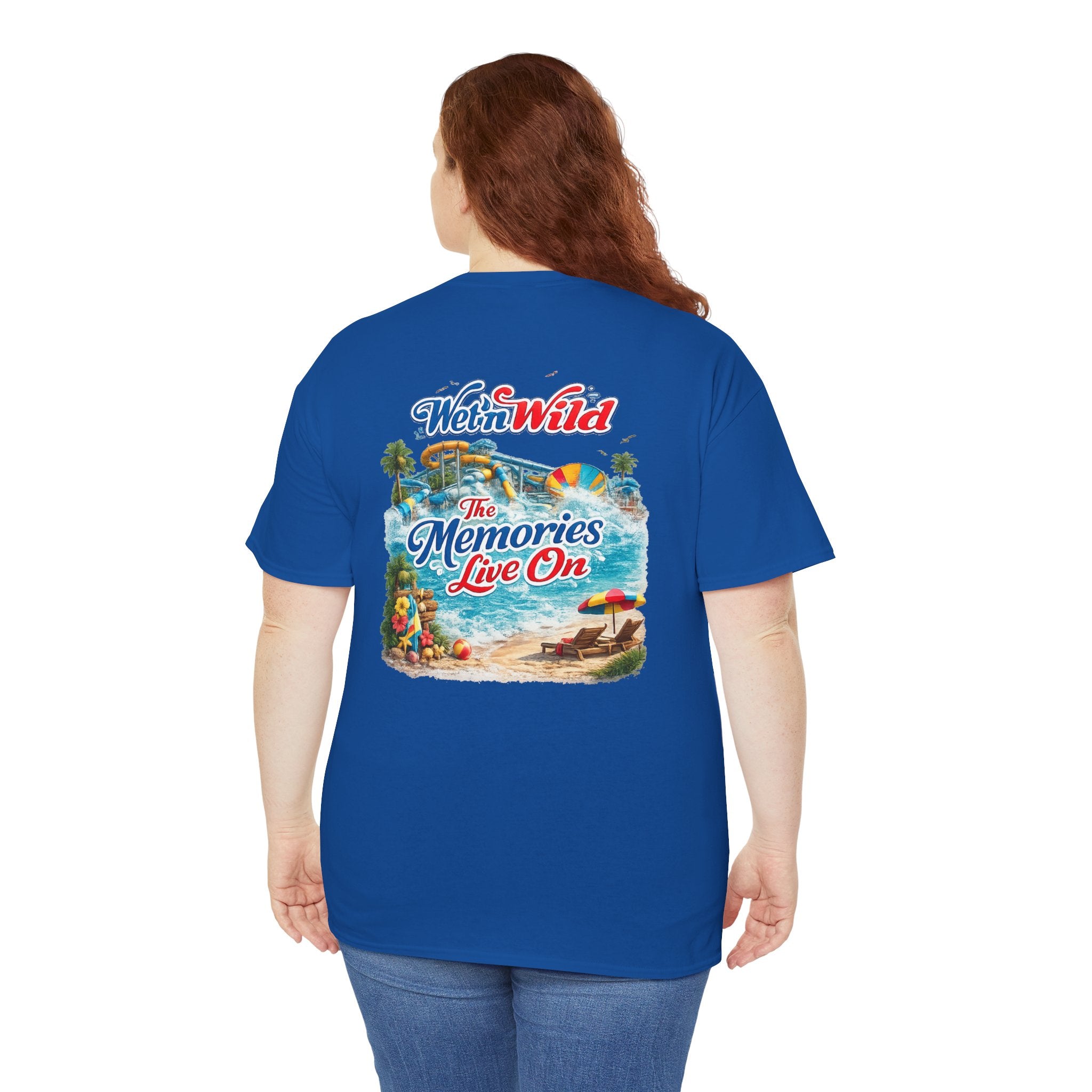 Wet'n Wild Beach Tee — "The Memories Live On" Retro Island Graphic Shirt
