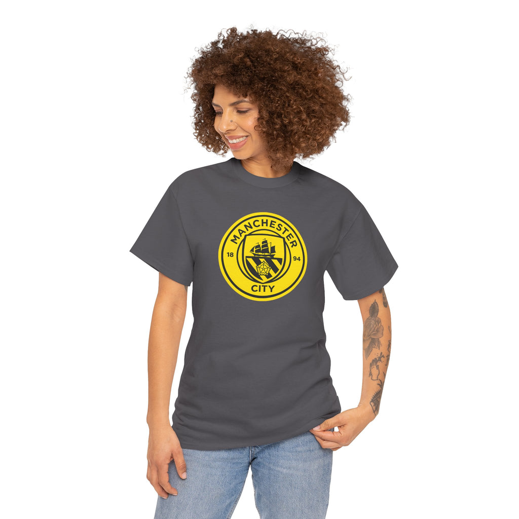 Manchester City Yellow Crest T-Shirt