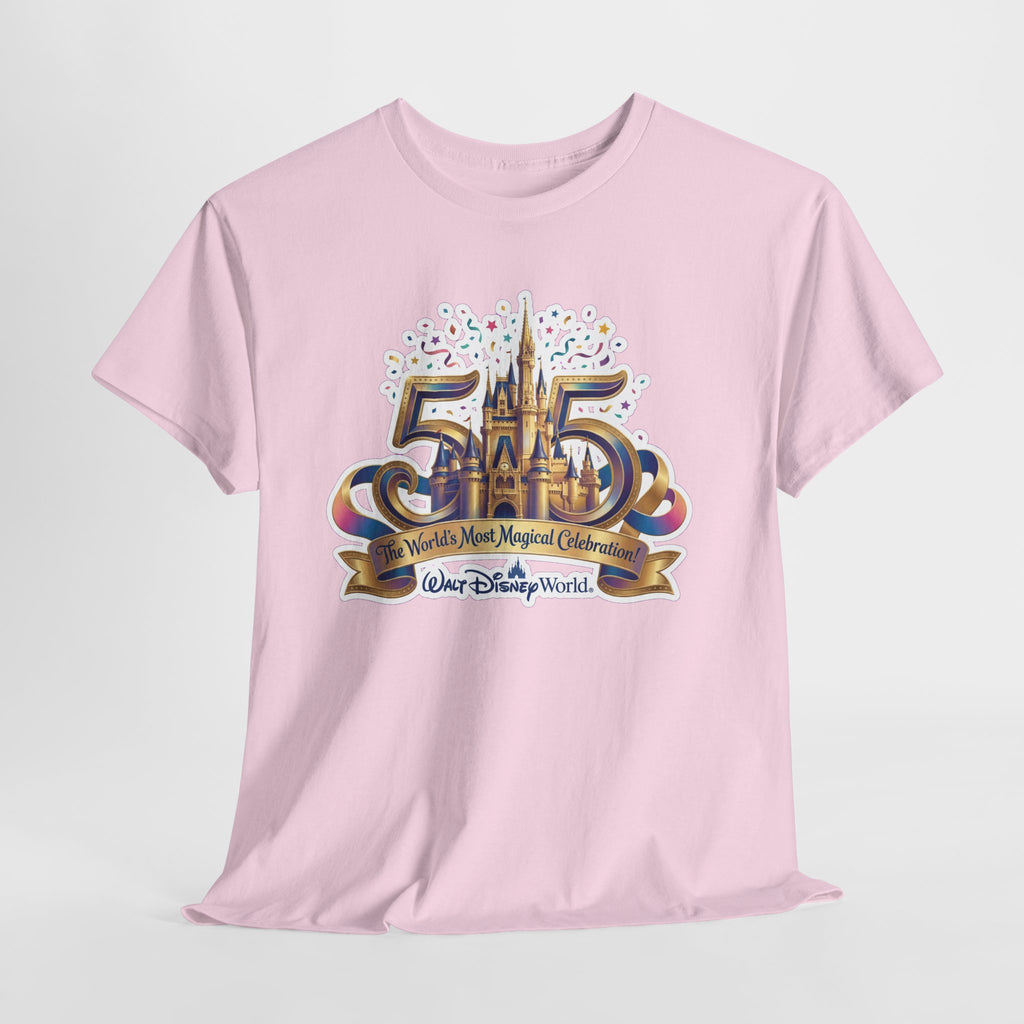Disney World 50th Anniversary Castle Tee — 'The World's Most Magical Celebration' Souvenir T-Shirt