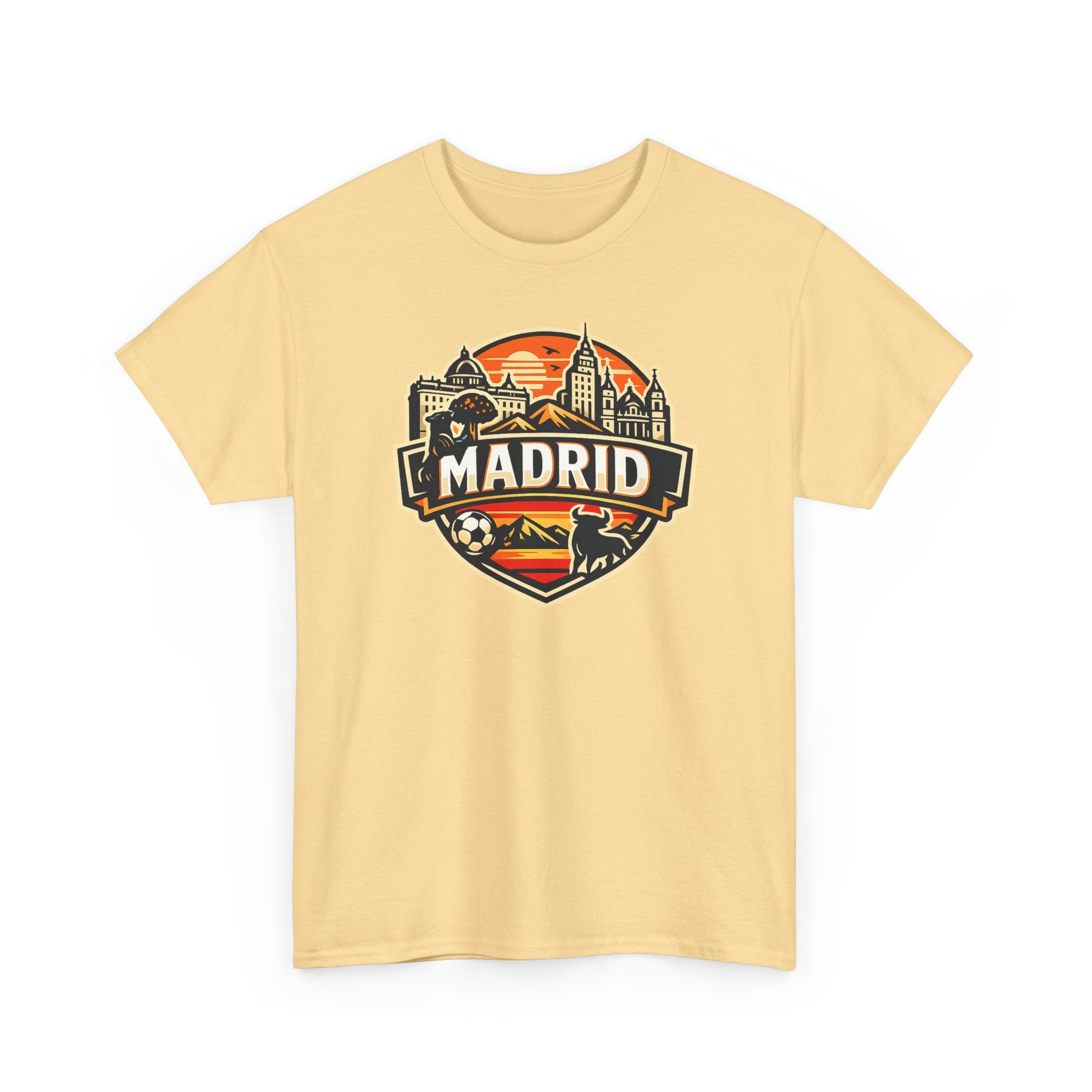 Madrid Skyline Soccer Crest T-Shirt