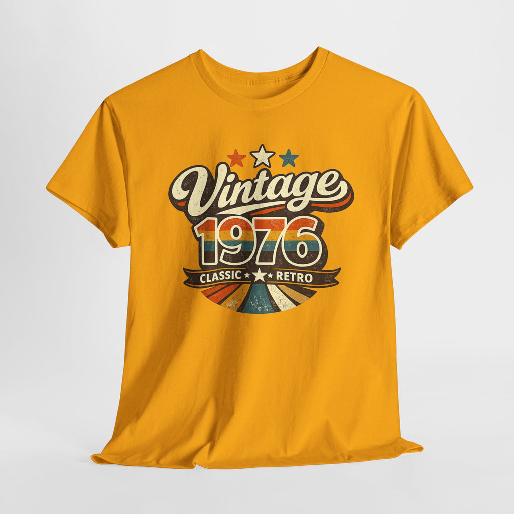 Vintage 1976 Retro Graphic Tee — Classic Birthday or Anniversary Gift