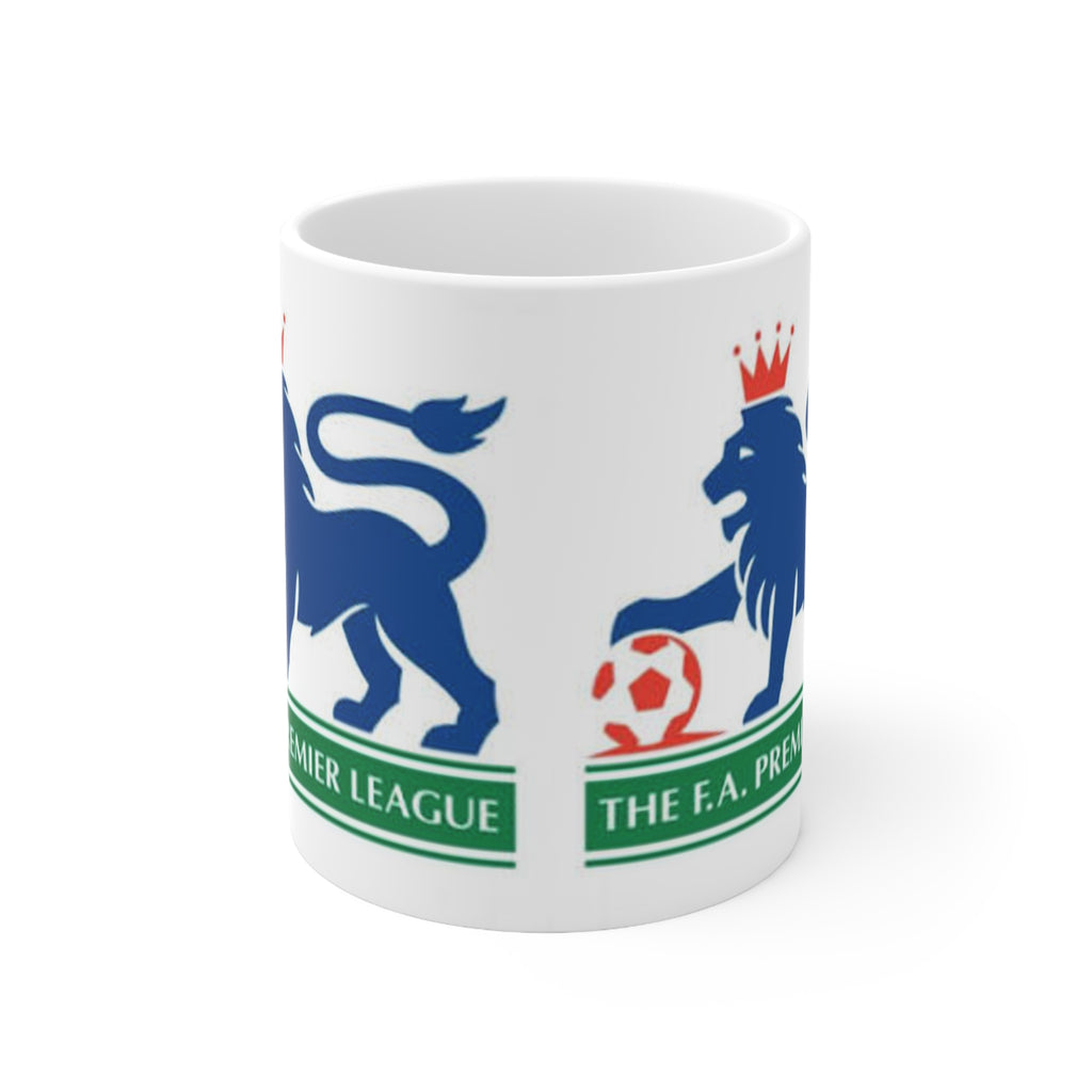 Retro Premier League Lion Logo Coffee Mug — Ceramic 11oz & 15oz