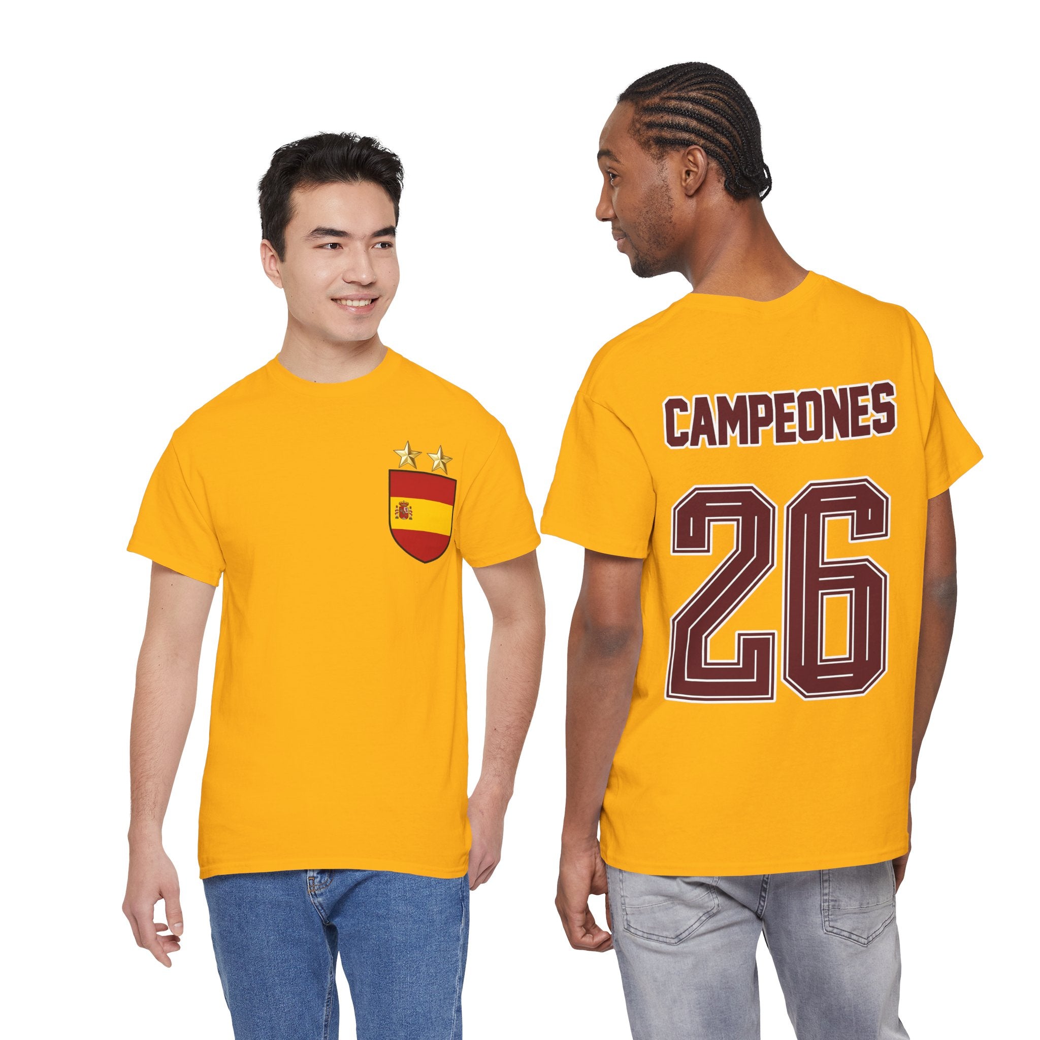 Spain World Champions 'Campeones 26' Cotton T‑Shirt