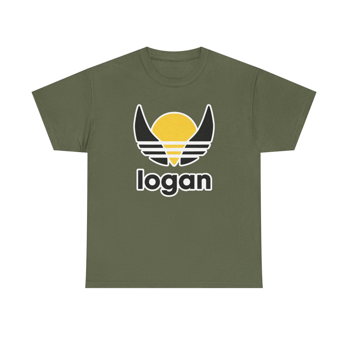 T‑Shirt — 'logan' Retro Sunrise Logo Cotton Tee