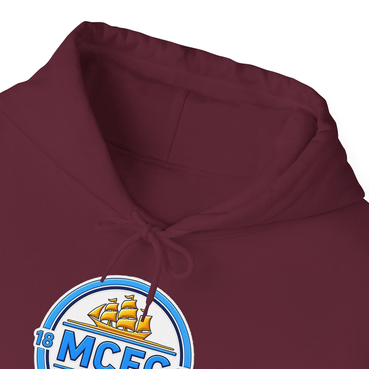 MCFC Logo Hoodie – Vintage Football Club Crest Pullover