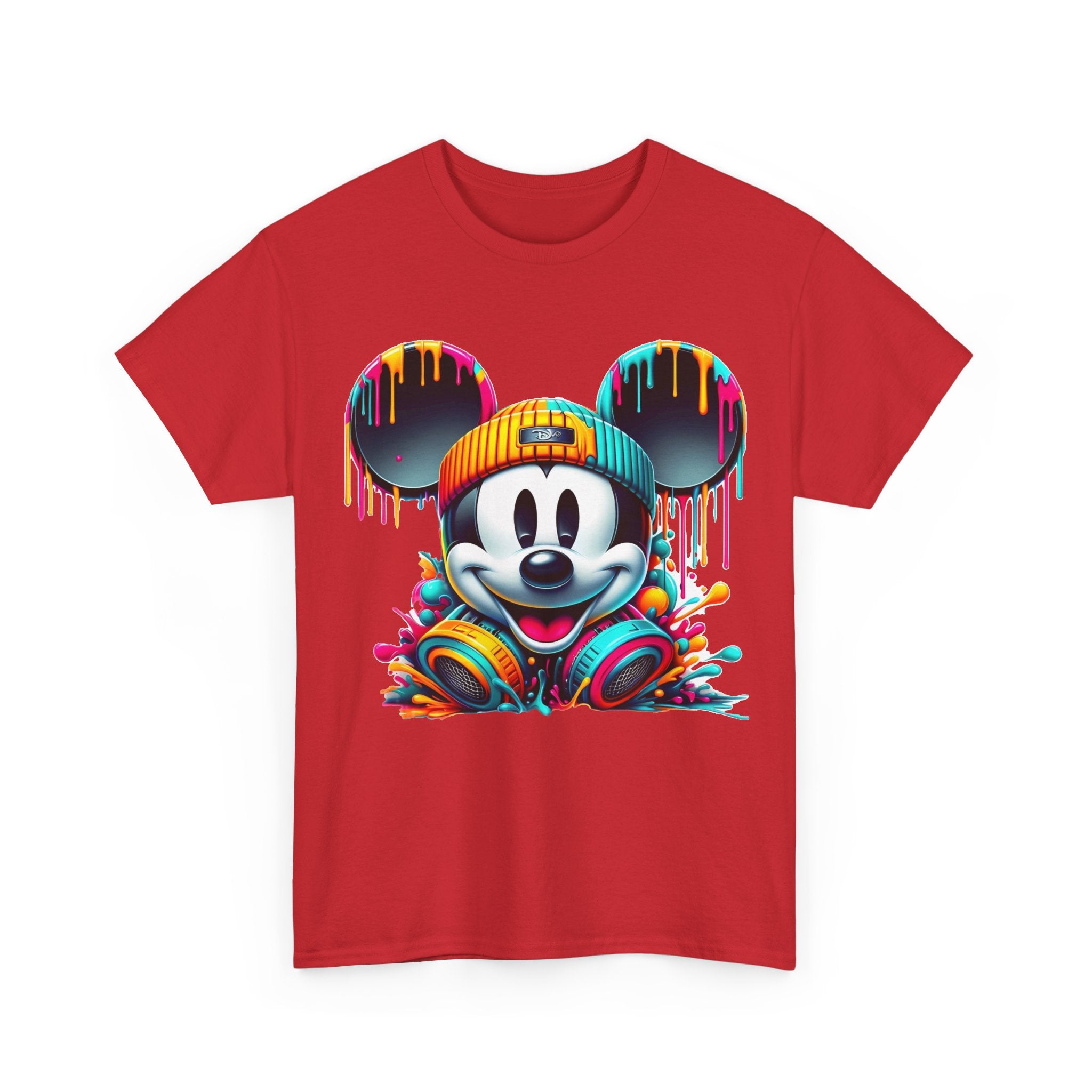 Mickey Graphic Tee — Colorful Street Art Mouse Character T-Shirt