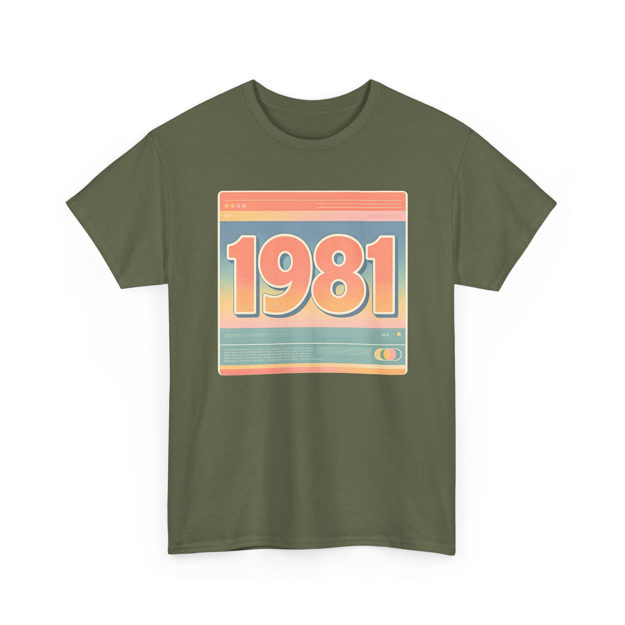 Vintage 1981 Retro Tee — 40th Birthday Gift Shirt