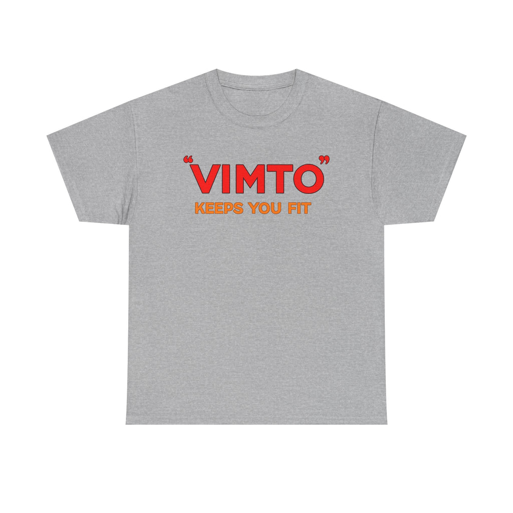 VIMTO "Keeps You Fit" Graphic Tee — Retro Beverage Logo T-Shirt