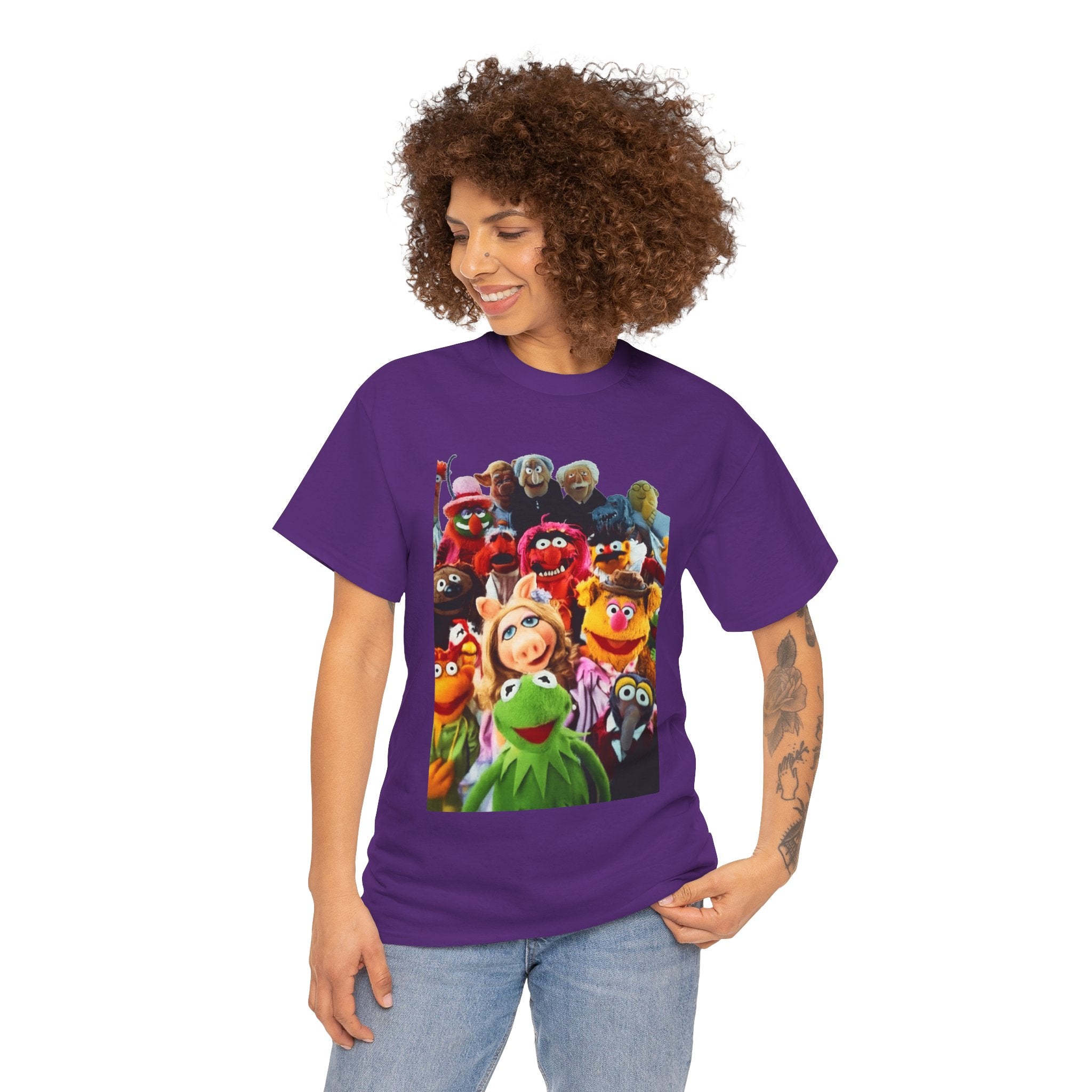 Muppets Puppet Ensemble Graphic Tee — Fun Family Cartoon Shirt