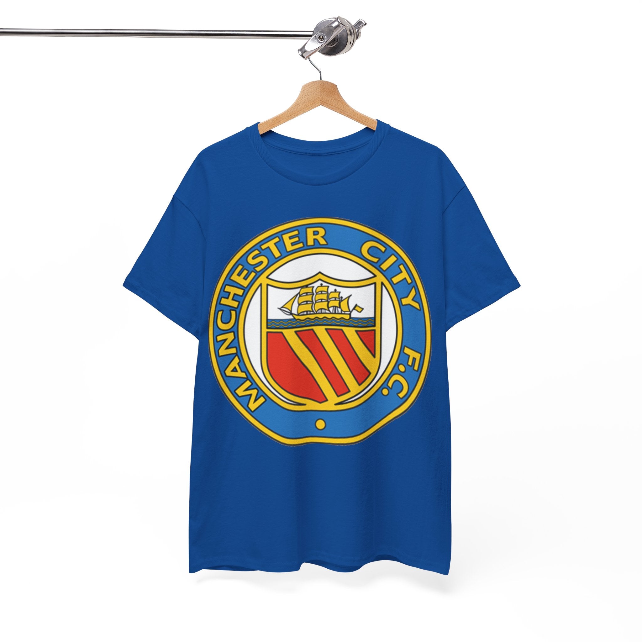 Manchester City Football Club Retro Crest T-Shirt - Retro Soccer Fan Tee