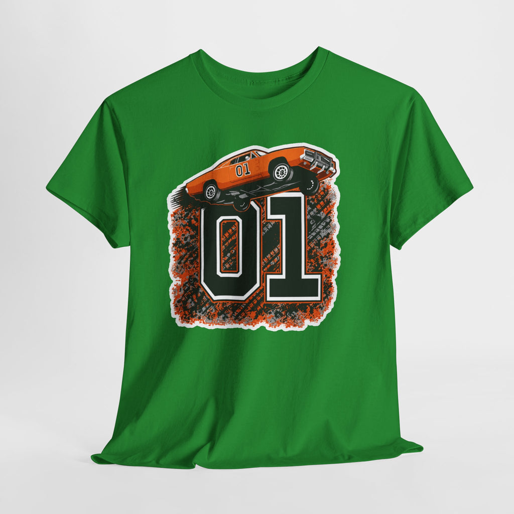 Dukes of Hazzard Inspired Race Car '01' Graphic Tee