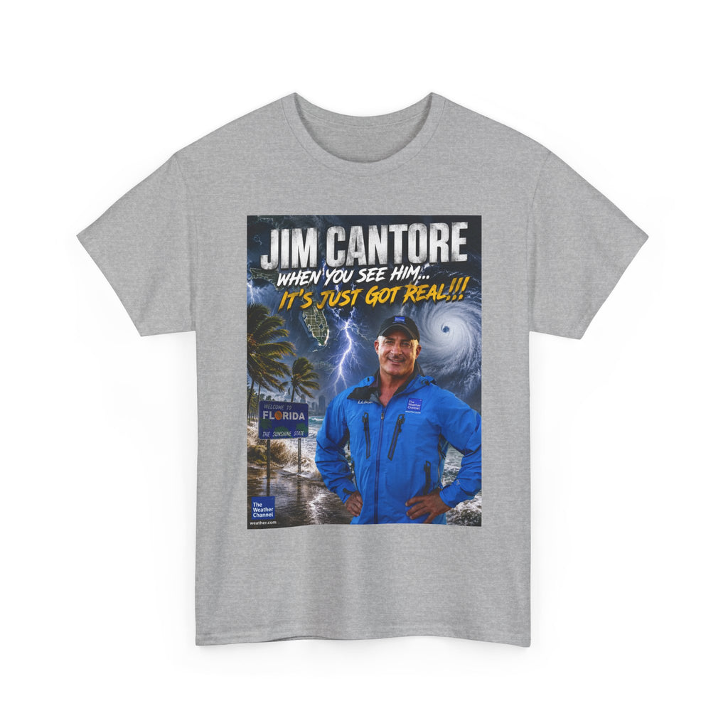 Jim Cantore "It's Just Got Real" Hurricane T-Shirt
