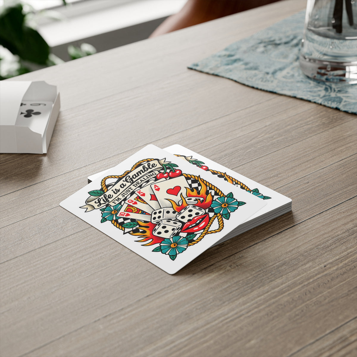 Life is a Gamble Playing / Poker Cards
