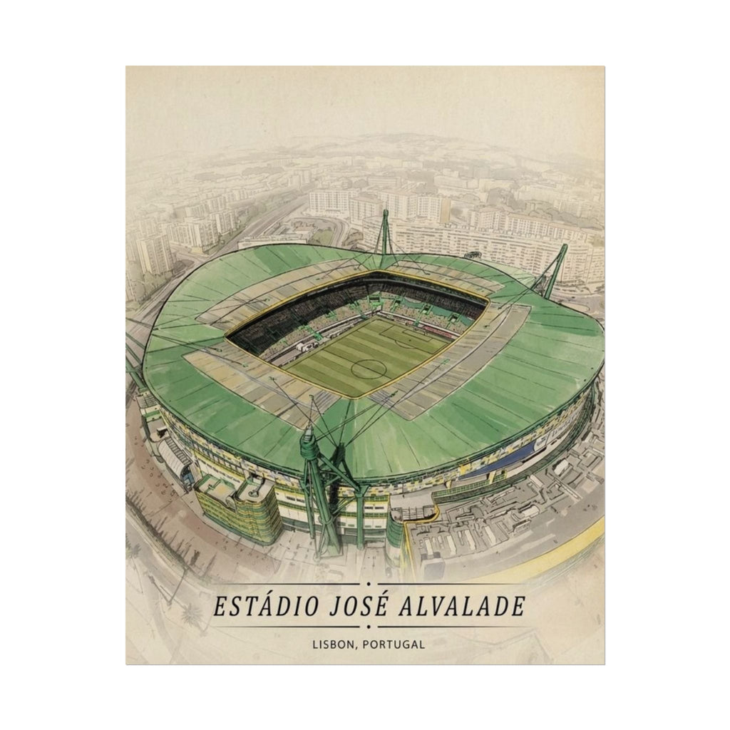 Estádio José Alvalade Rolled Poster — Lisbon Stadium Wall Art