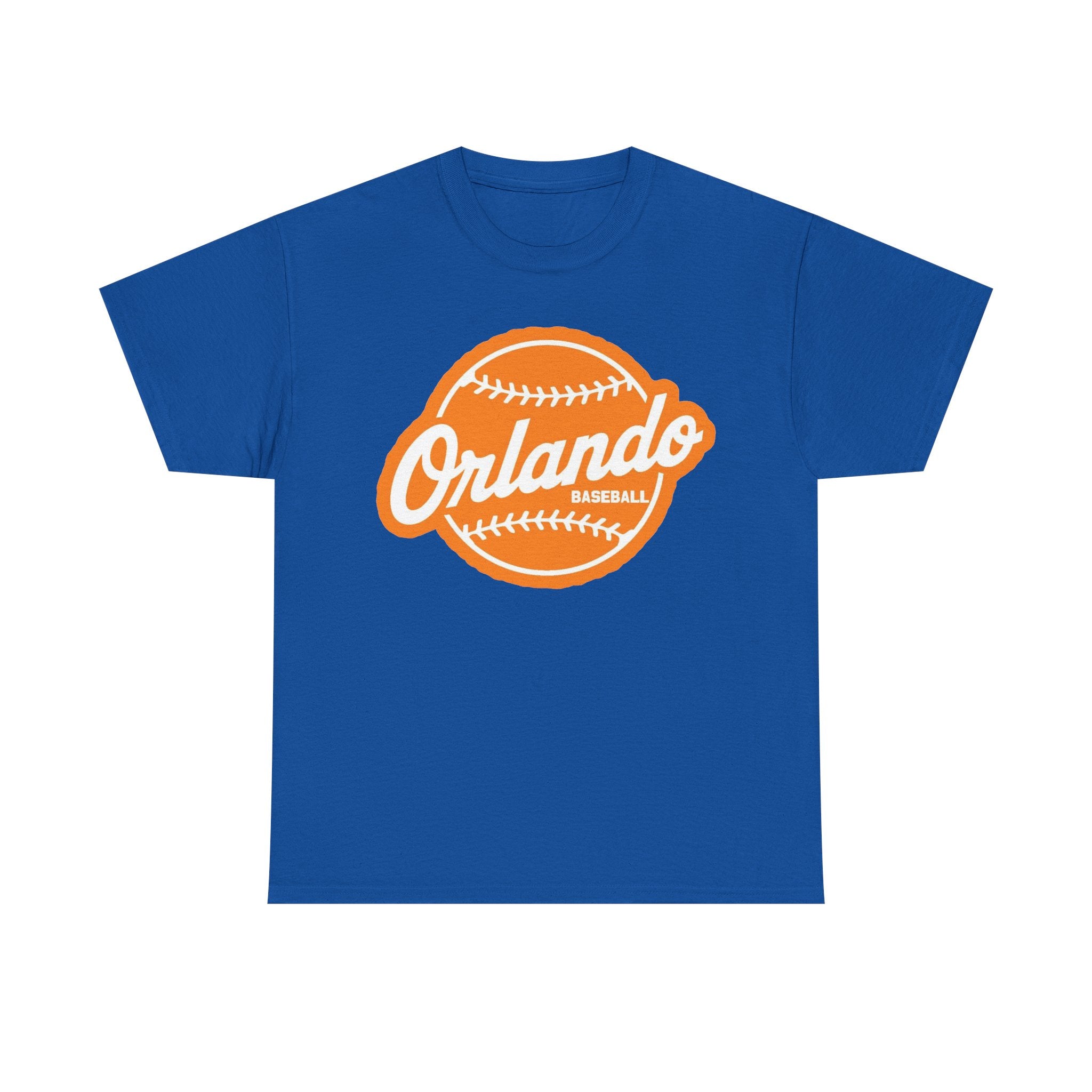 Orlando Baseball Tee — Vintage Orange Baseball Logo T‑Shirt
