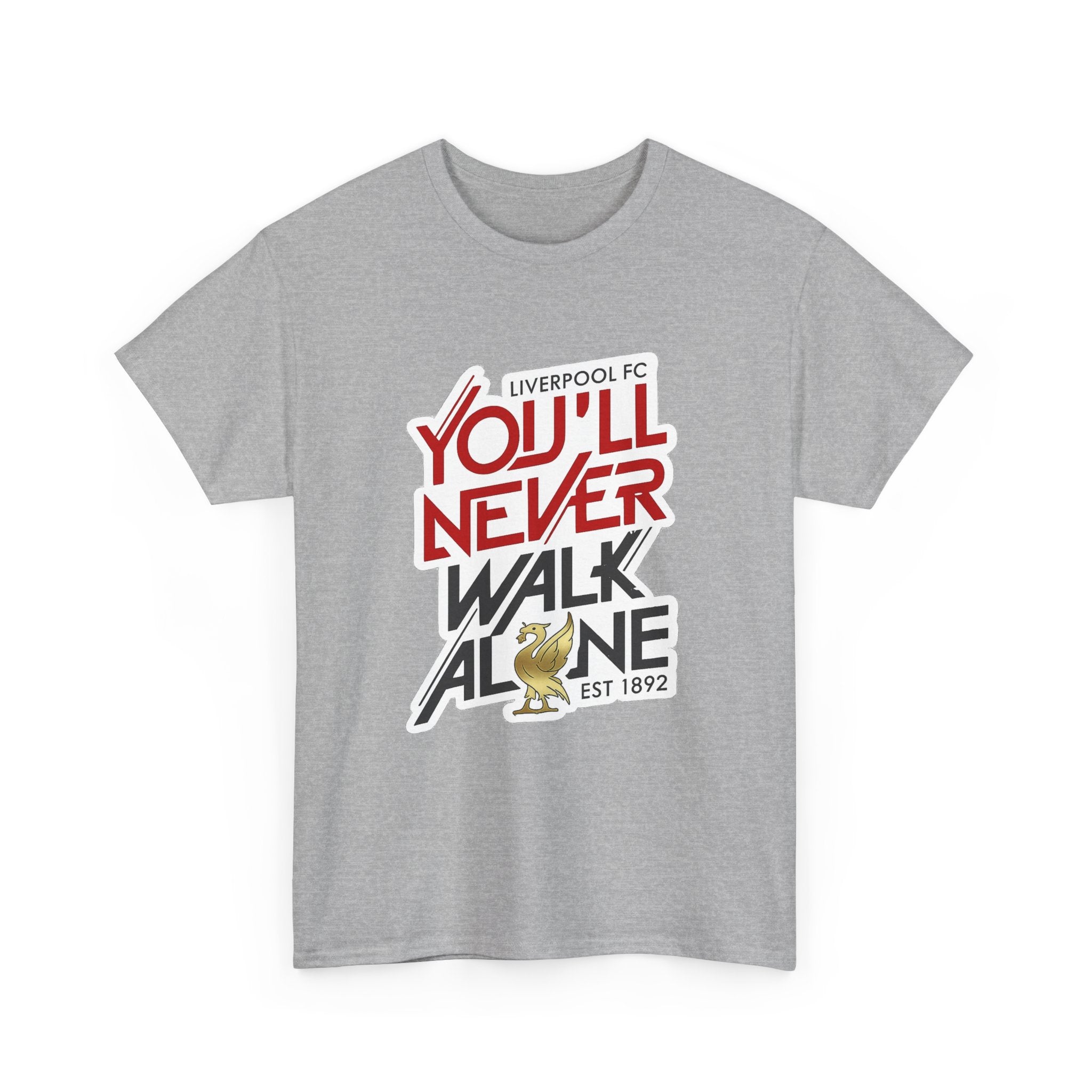 Liverpool You'll Never Walk Alone Cotton T-Shirt — Liverpool FC Fan Tee