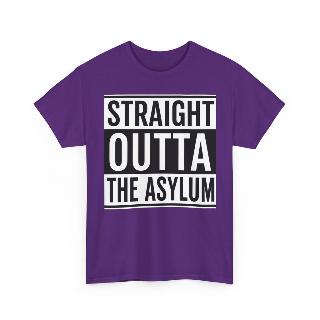 Straight Outta the Asylum T-Shirt – Graphic Statement Tee