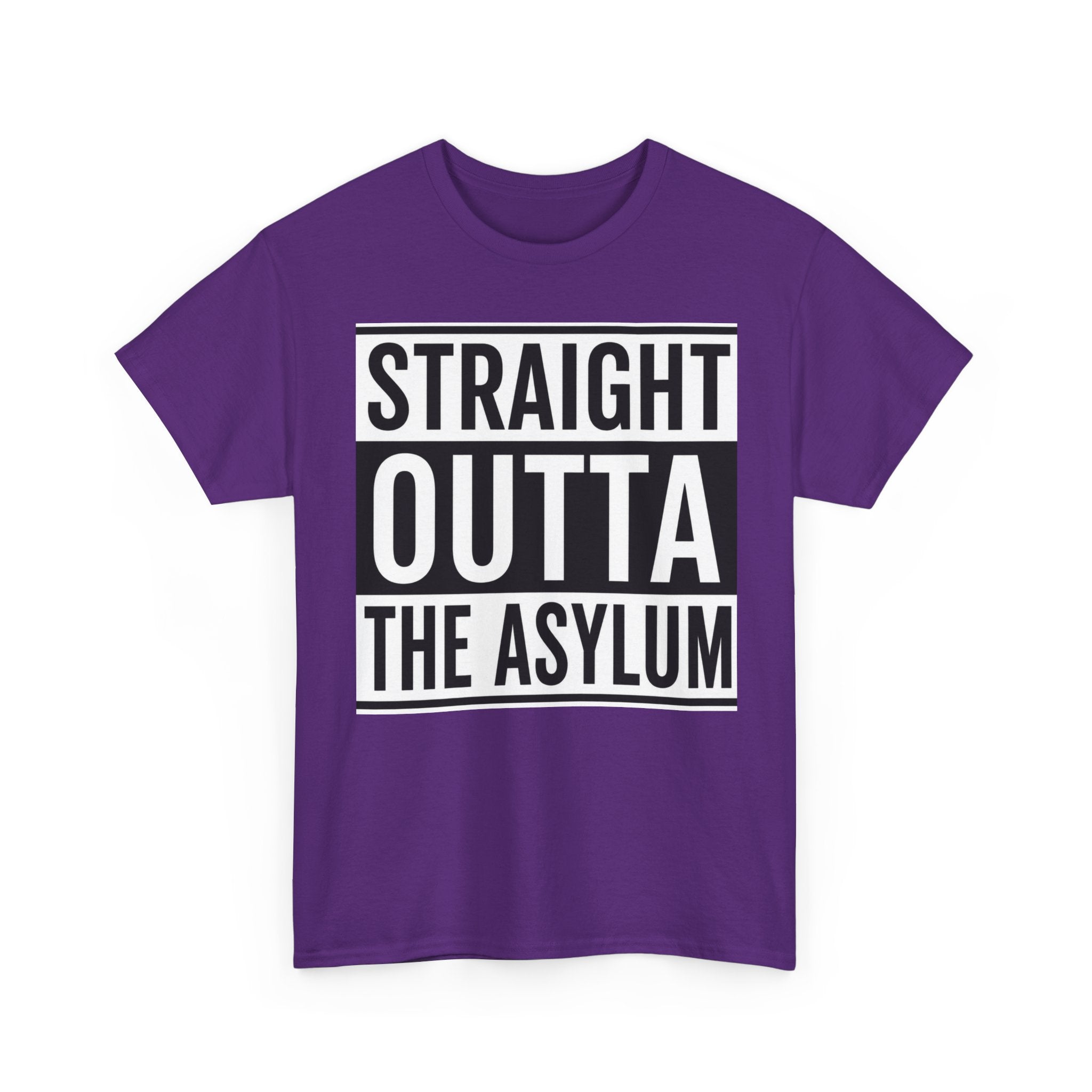 Straight Outta the Asylum T-Shirt – Graphic Statement Tee