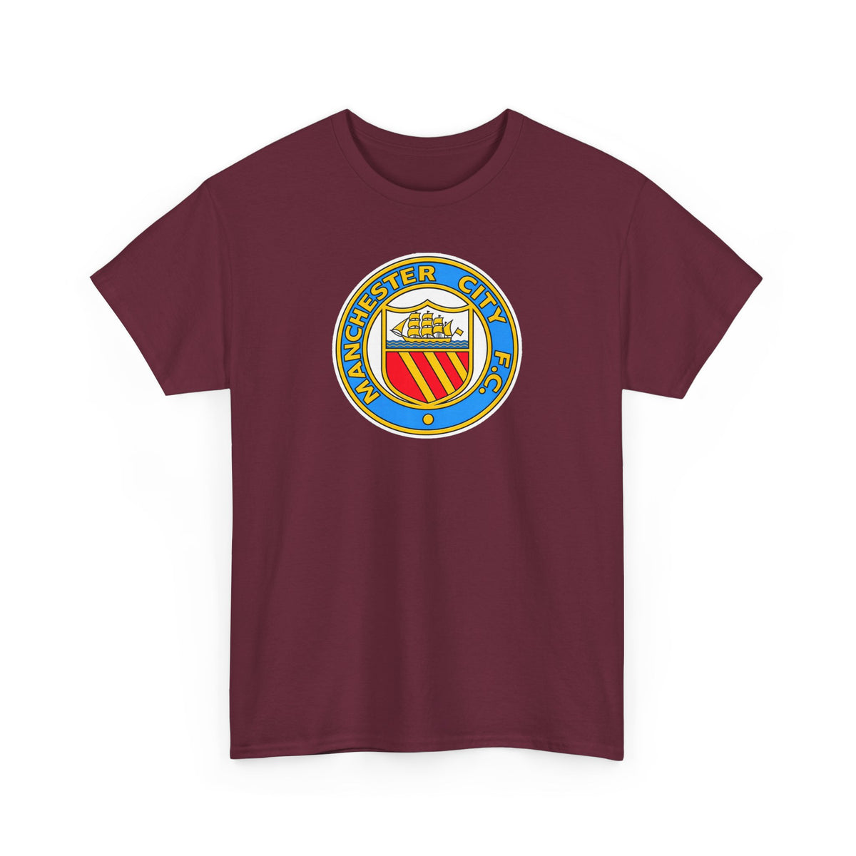 Manchester City Retro Crest Cotton T-Shirt